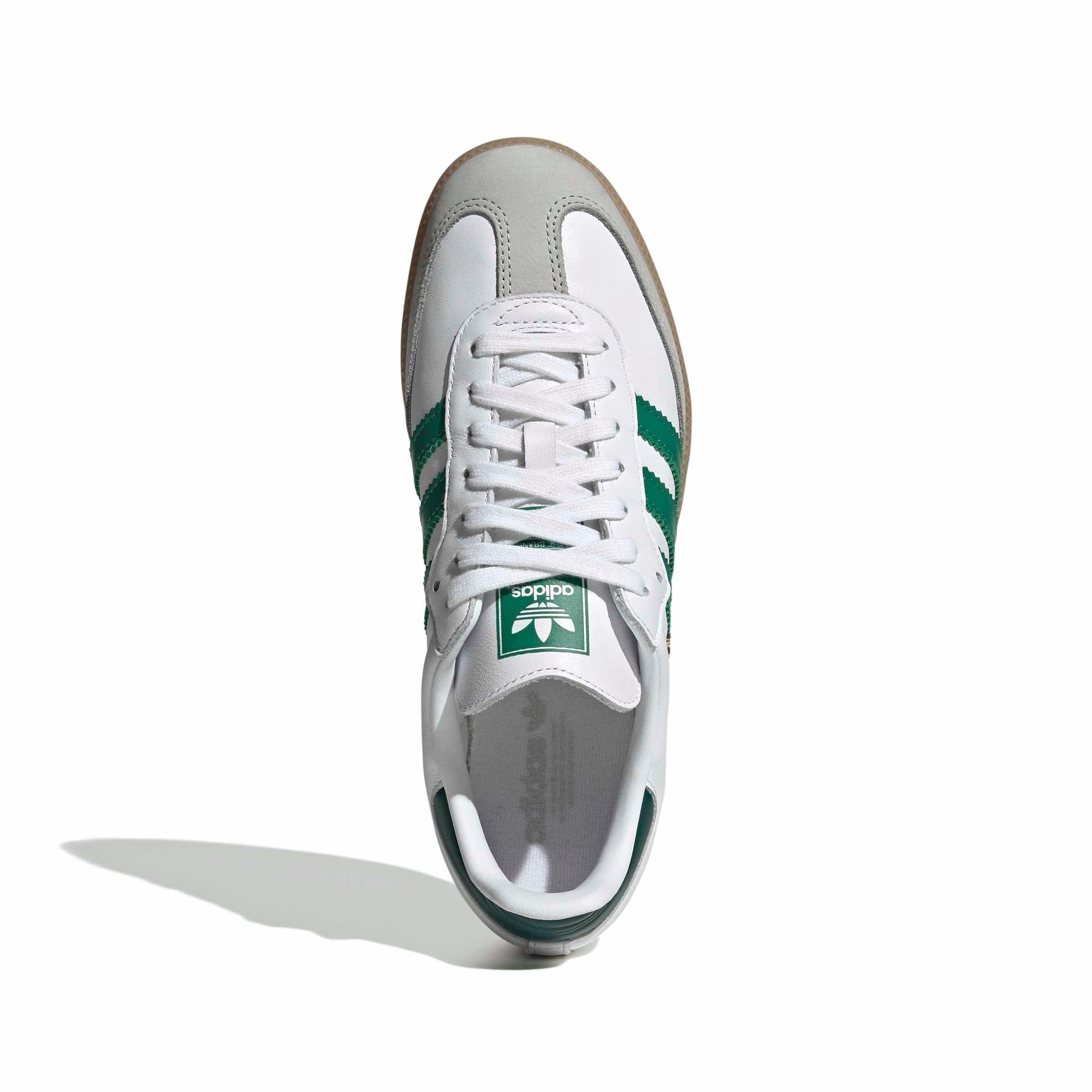 adidas Originals Samba OG "Ftwr White/Bold Green/Collegiate Green" Women's Shoe - WHITE/GREEN/GREEN Thumbnail View 5
