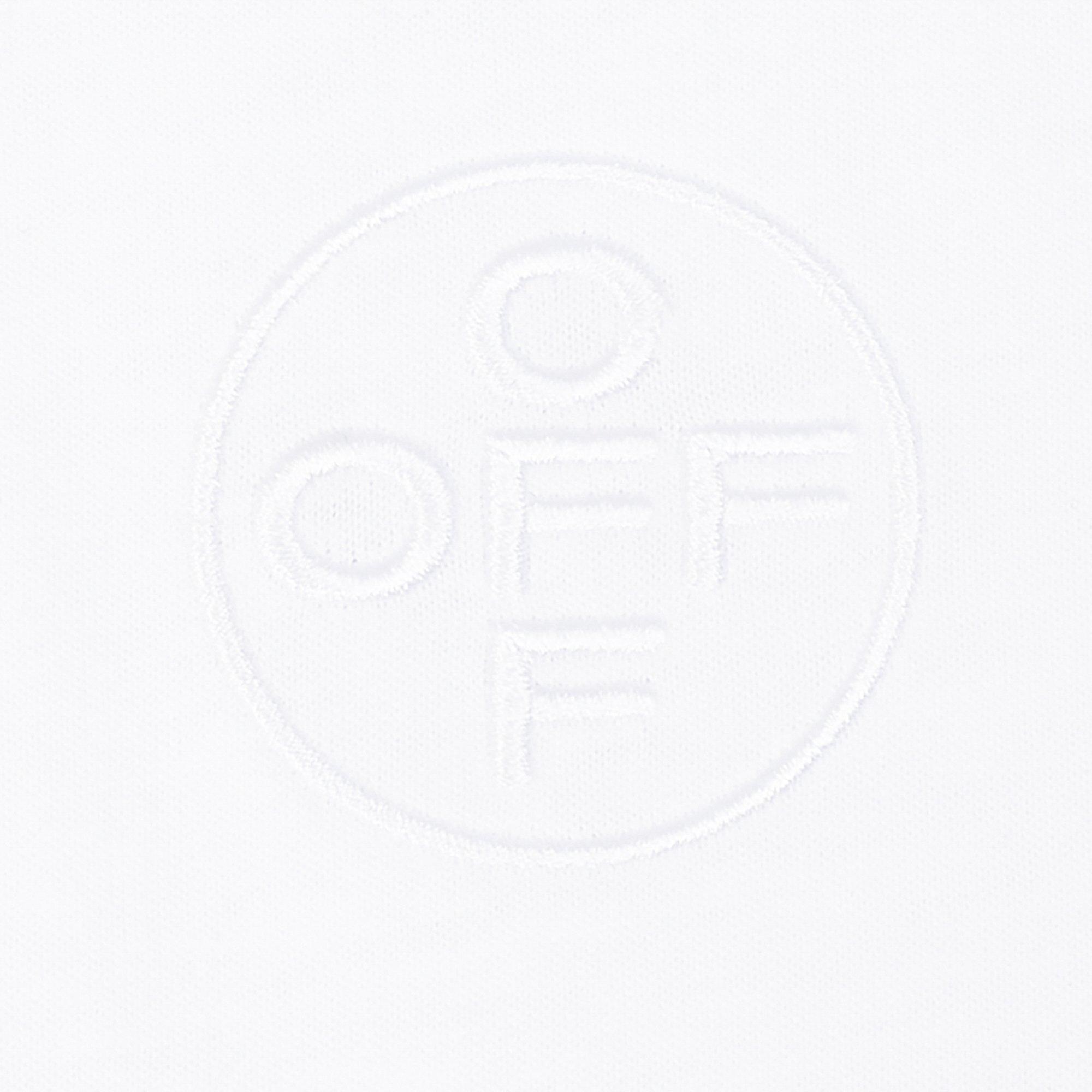 L/AB c/o Off-White Men's Chest Logo Slim Crew Undershirt (3 Pack) - Black/White/Grey - BLACK/WHITE/GREY