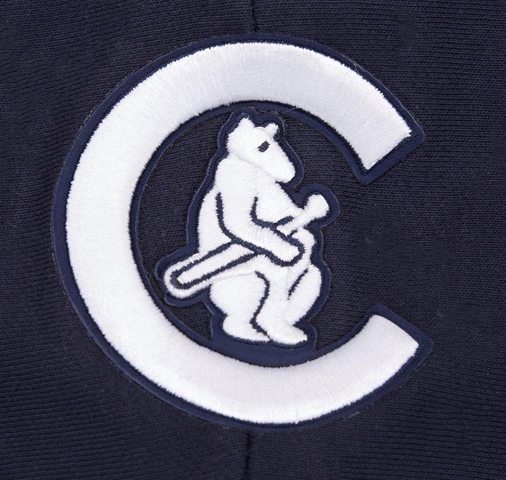 Pro Standard Women's MLB Chicago Cubs Retro Classic Cropped Fleece Hoodie -Navy - NAVY Thumbnail View 6