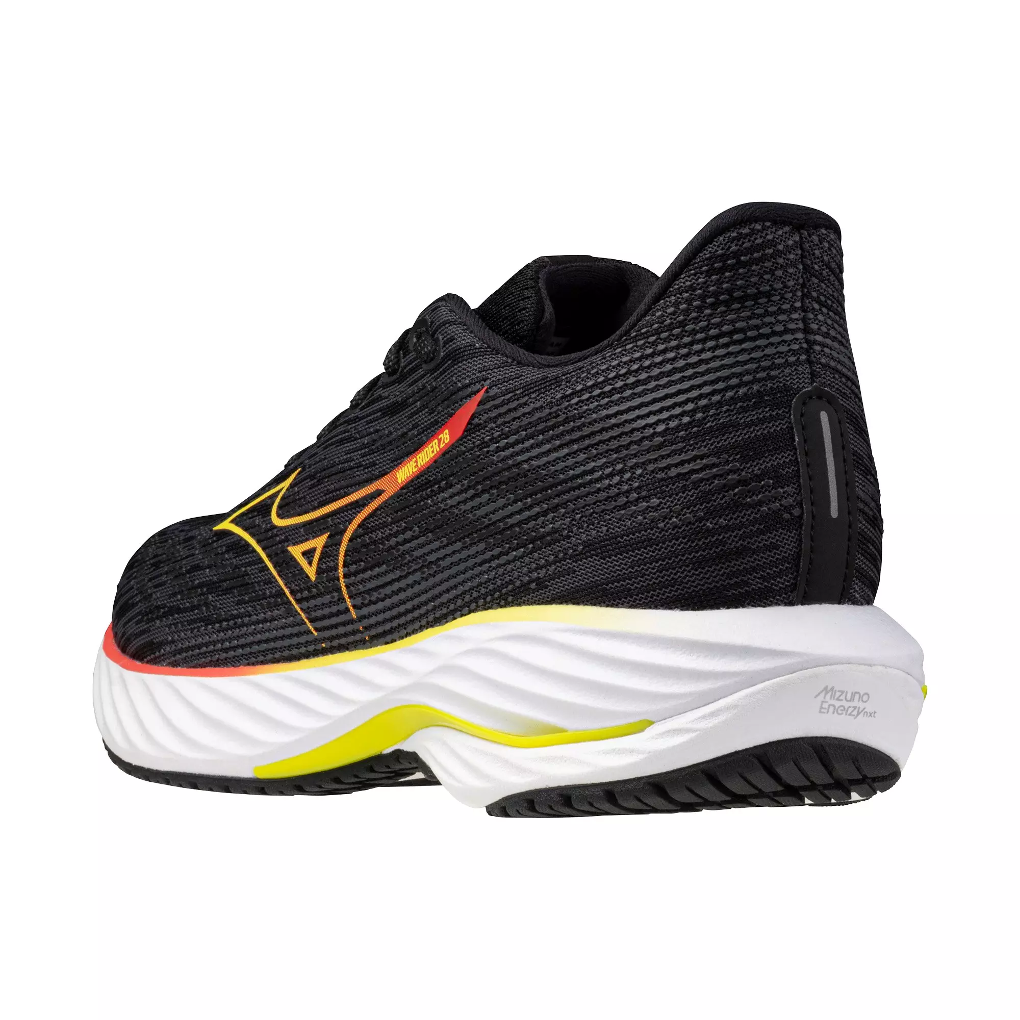 Mizuno Wave Rider 28 "Black/Evening Primrose" Women's Running Shoe - BLACK/PRIMROSE