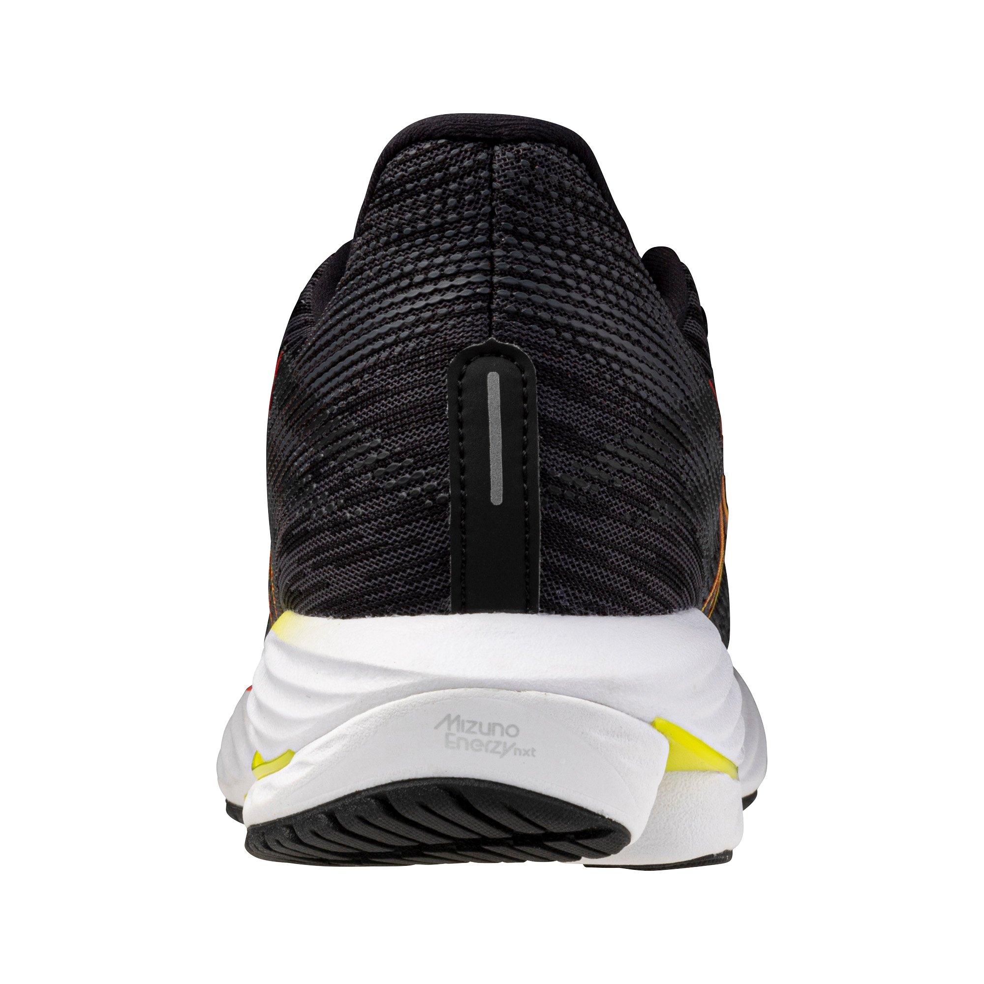 Mizuno Wave Rider 28 "Black/Evening Primrose" Women's Running Shoe - BLACK/PRIMROSE Thumbnail View 8