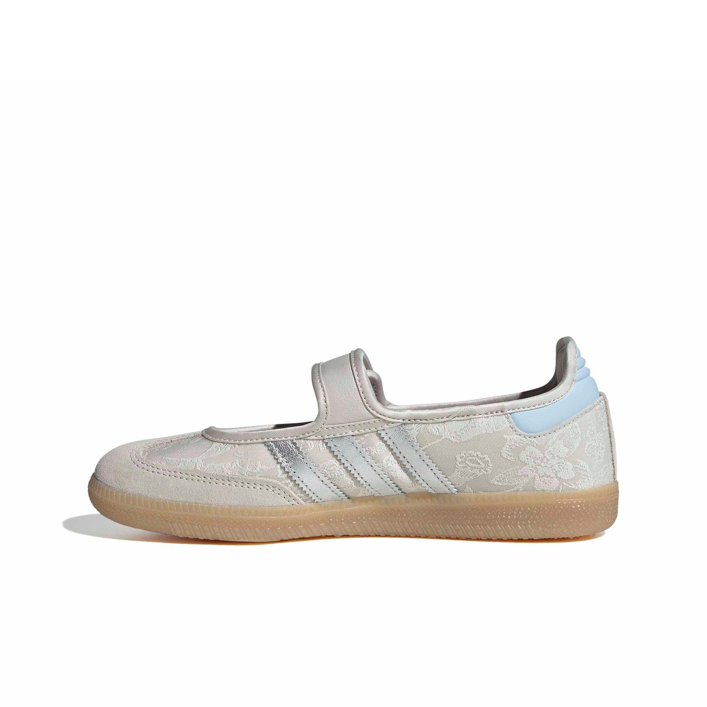 adidas Originals Samba Jane OG "Chalk Pearl/Silver Metallic/Chalk White" Women's Shoe - CHALK/SILVER/CHALK Thumbnail View 2