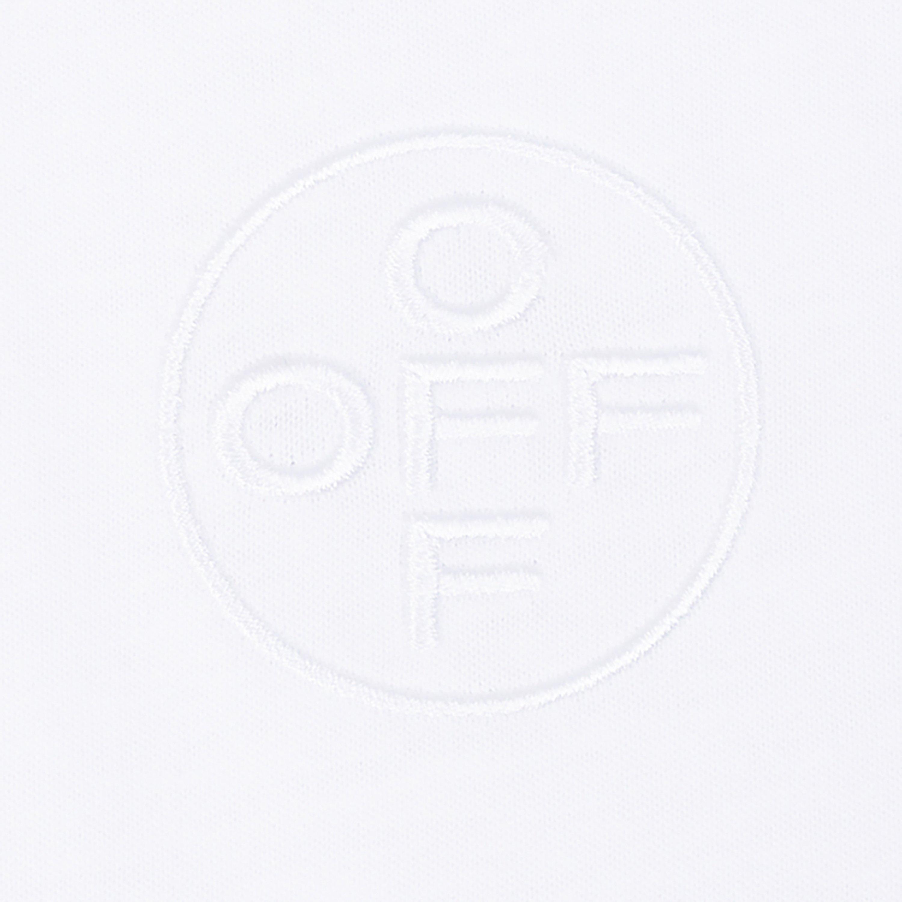 L/AB c/o Off-White Men's Chest Logo Slim Crew Undershirt (3 Pack) - White - WHITE