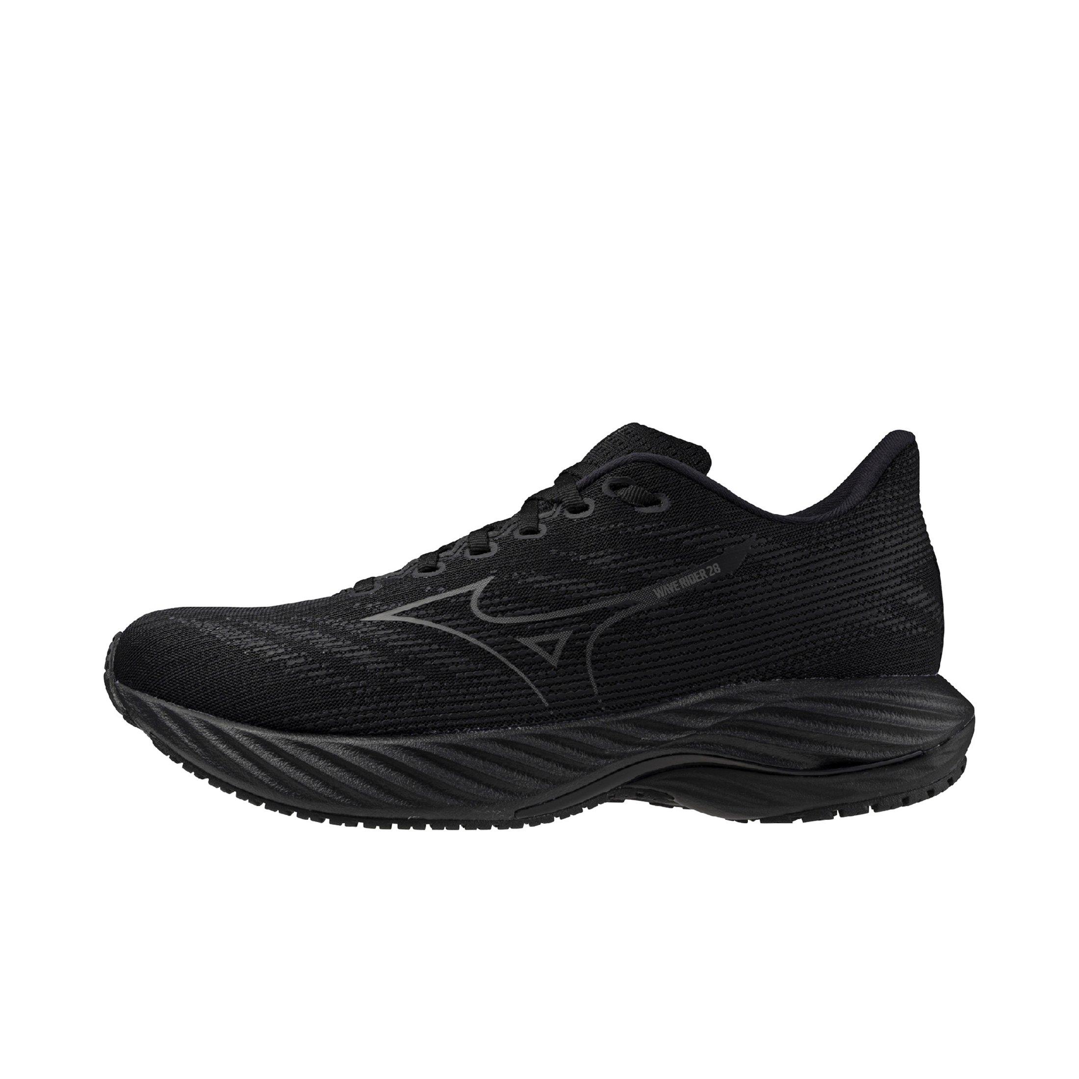 Mizuno Wave Rider 28 "Black/Shade" Women's Running Shoe - BLACK/SHADE Thumbnail View 2