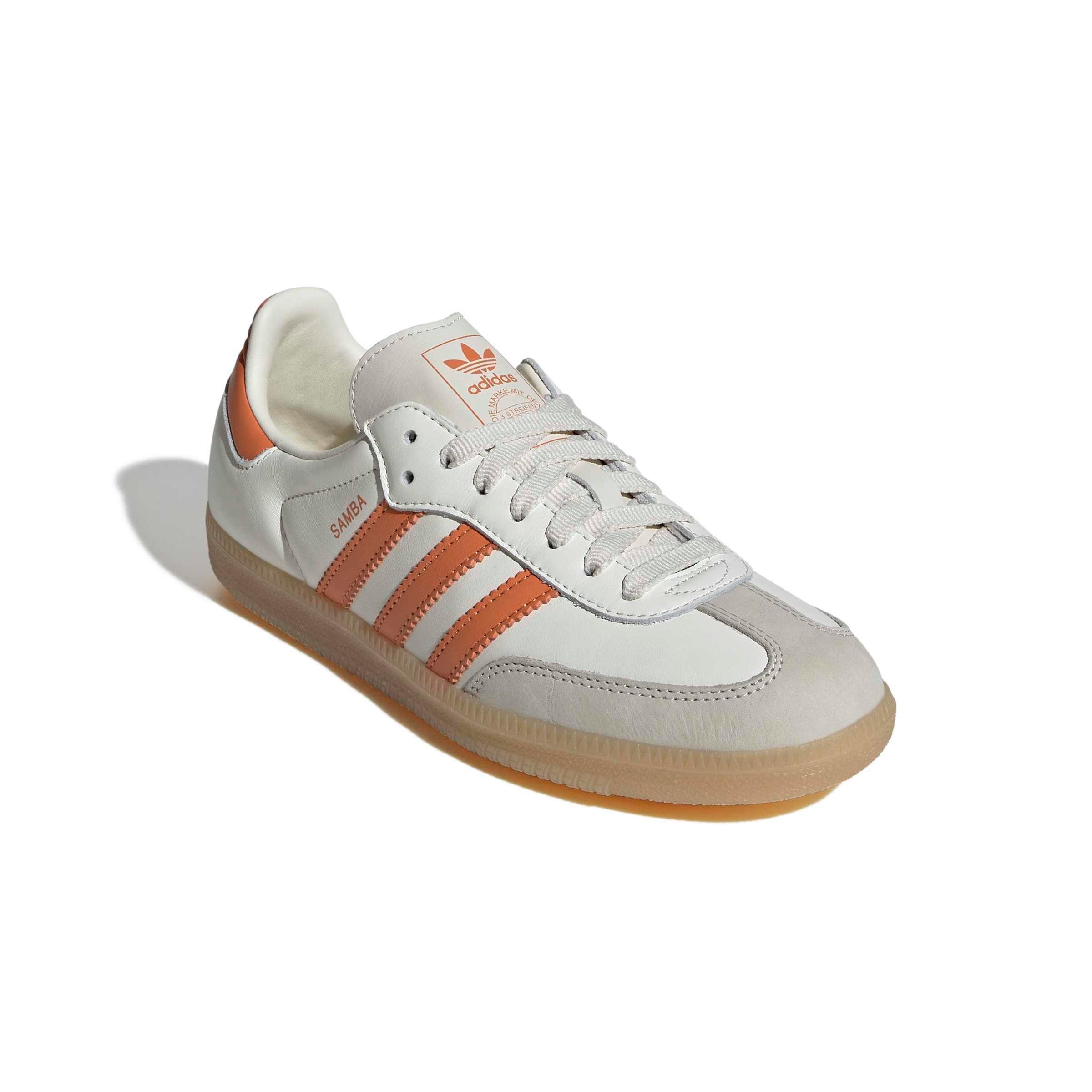 adidas Originals Samba OG "Off White/Dusky Orange/Gum 3" Women's Shoe - OFF WHITE/ORANGE/GUM Thumbnail View 3