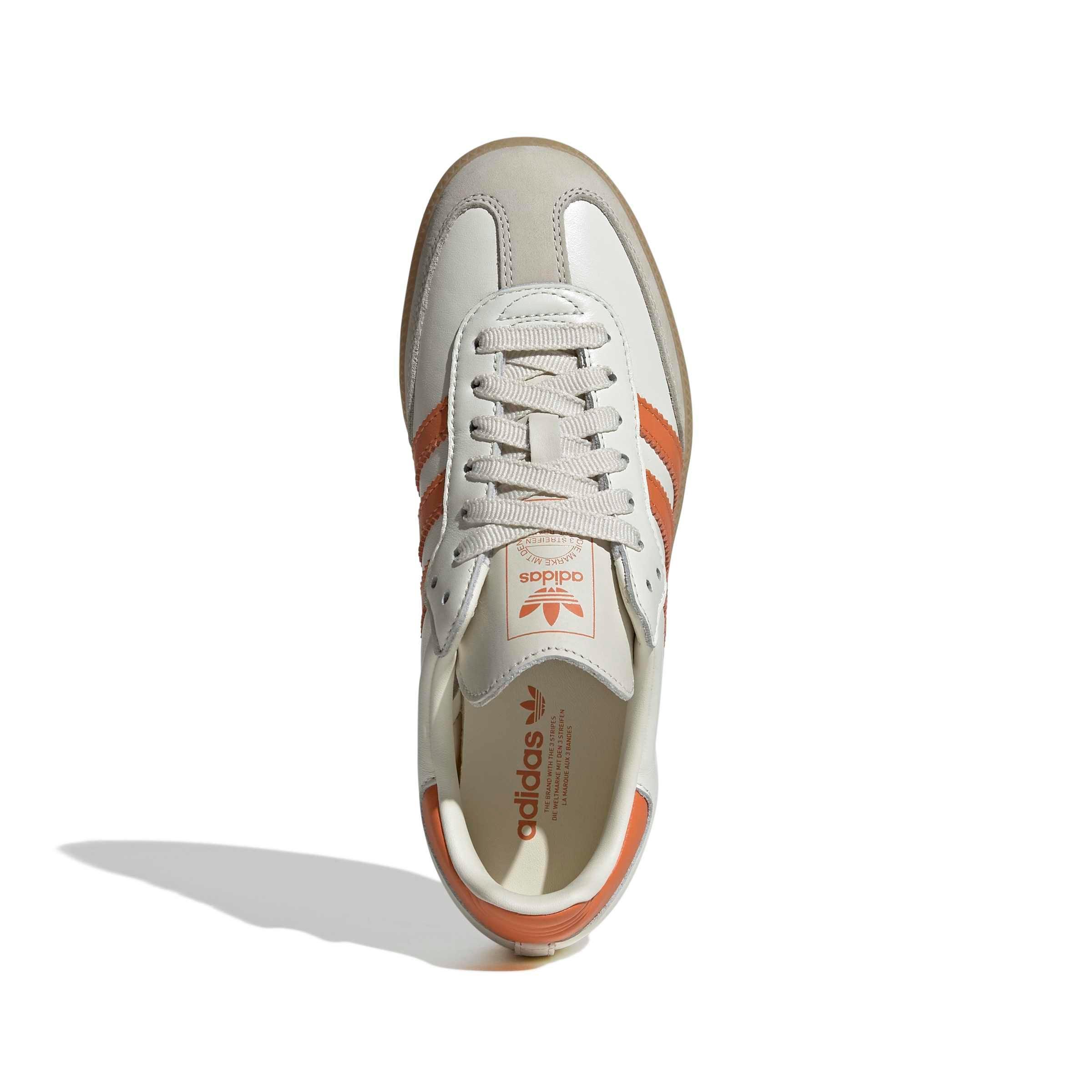 adidas Originals Samba OG "Off White/Dusky Orange/Gum 3" Women's Shoe - OFF WHITE/ORANGE/GUM Thumbnail View 5