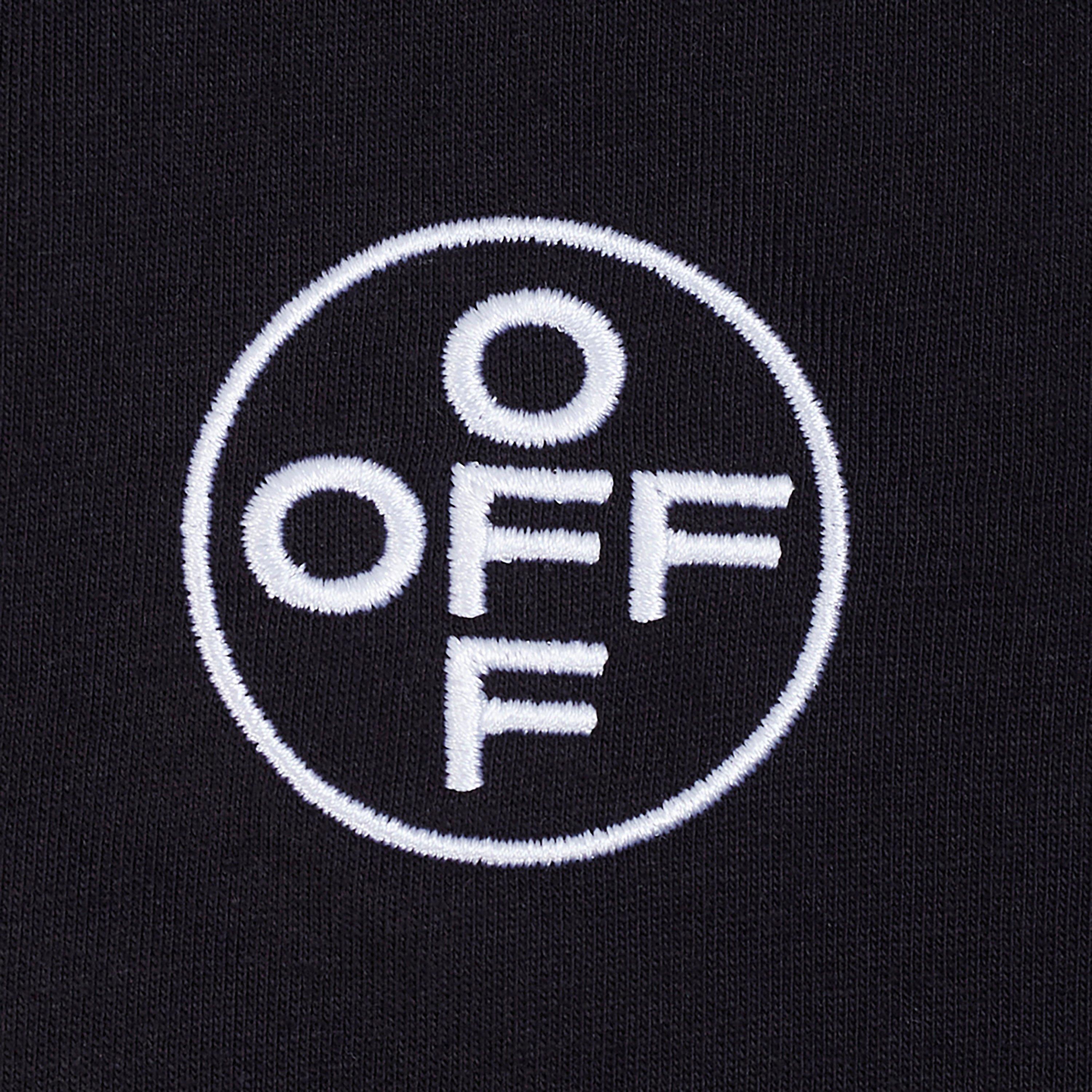 L/AB c/o Off-White Men's Hem Logo Slim Fit Crew Undershirt (3 Pack) - Black - BLACK