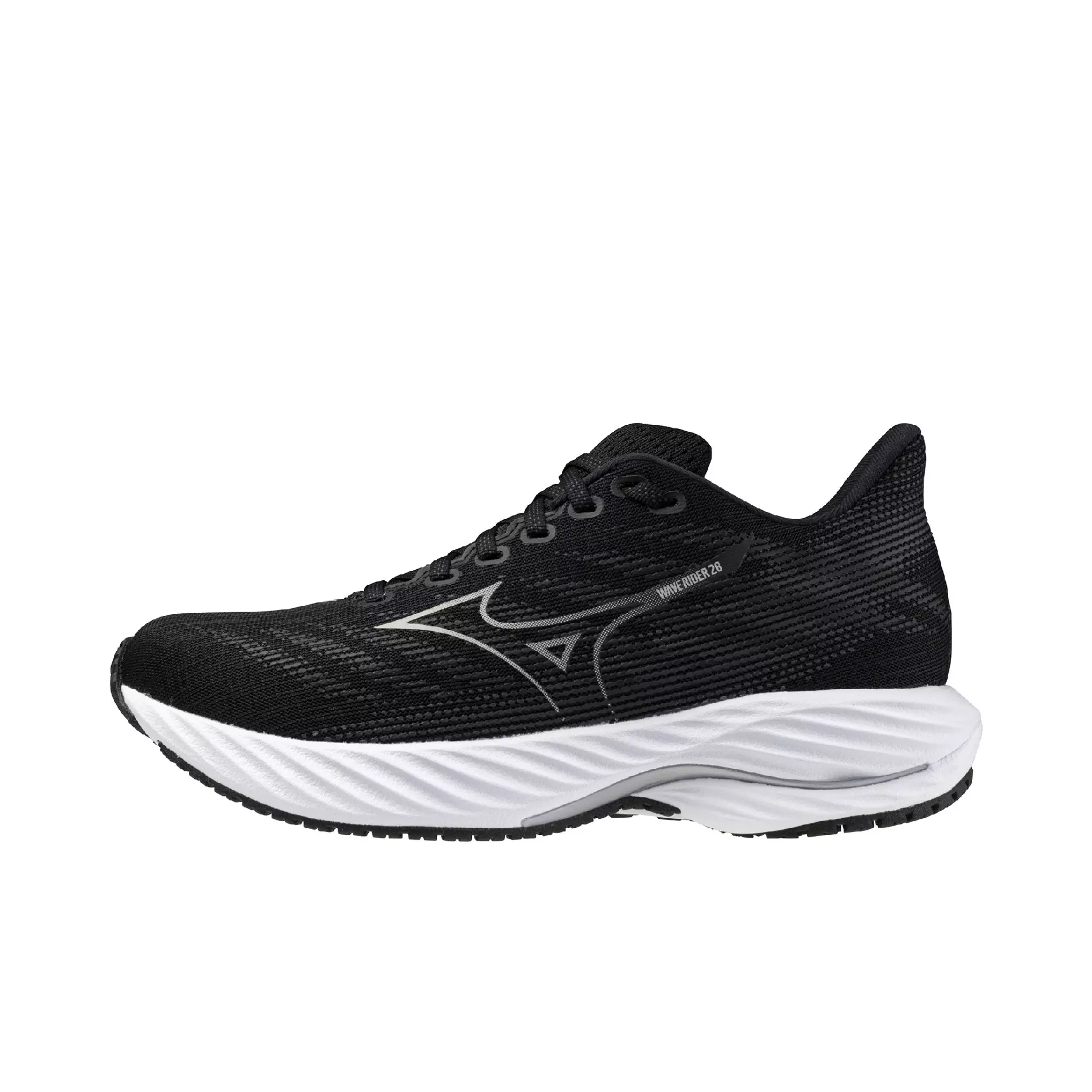 Mizuno Wave Rider 28 "Black/Harbor Mist" Women's Running Shoe - BLACK/MIST