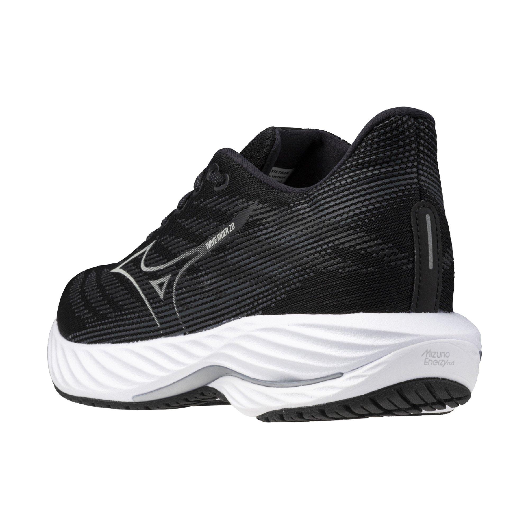 Mizuno Wave Rider 28 "Black/Harbor Mist" Women's Running Shoe - BLACK/MIST Thumbnail View 4