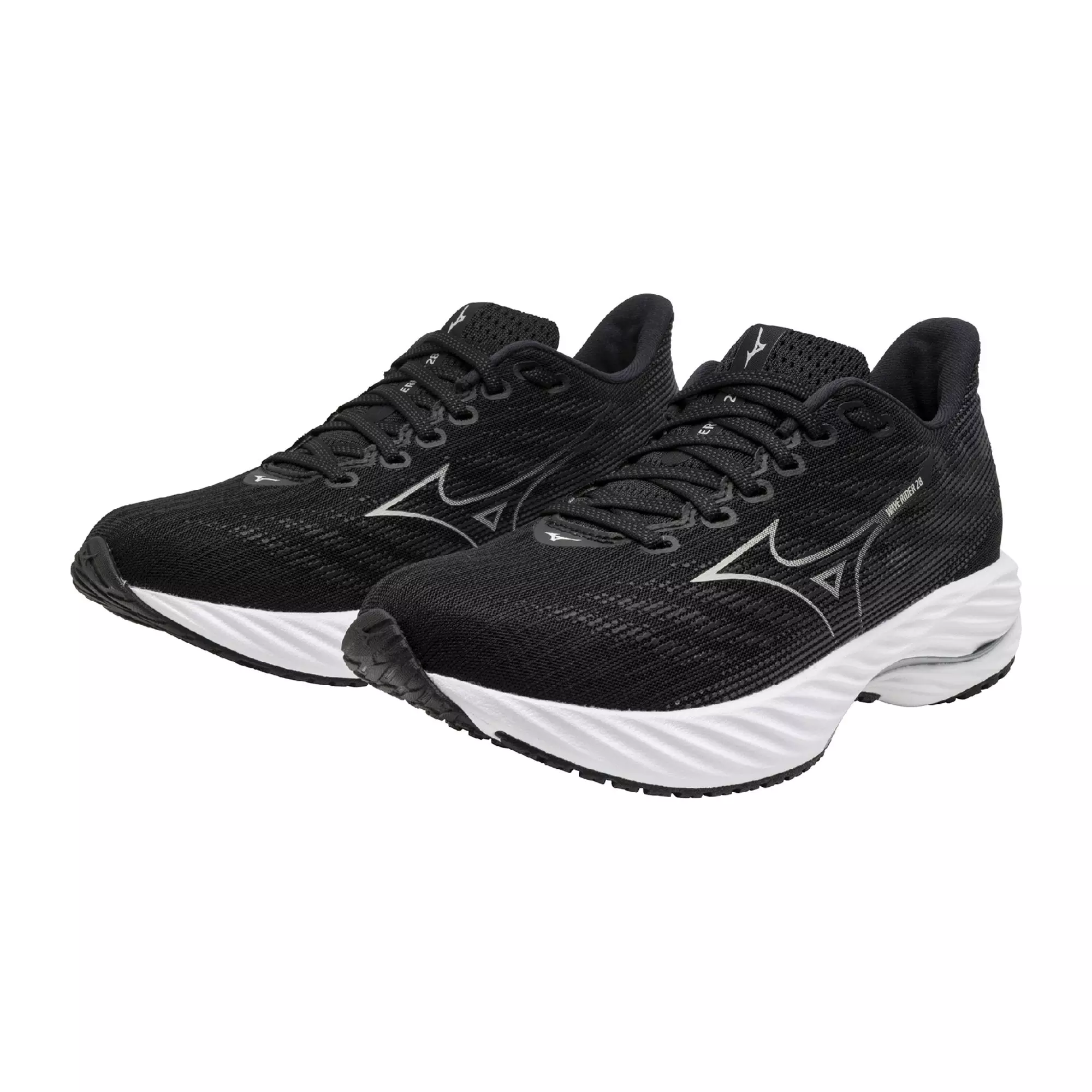 Mizuno Wave Rider 28 "Black/Harbor Mist" Women's Running Shoe - BLACK/MIST