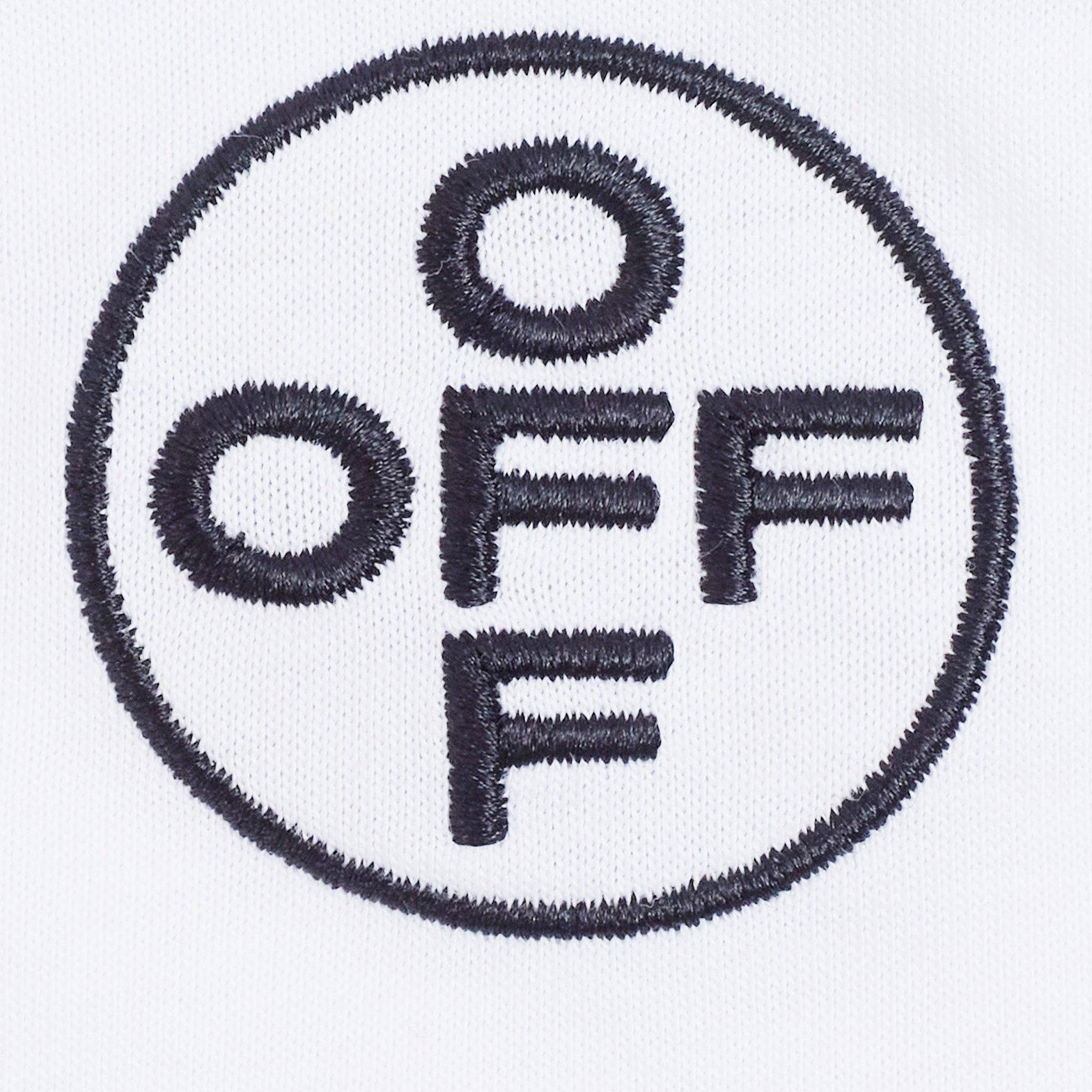 L/AB c/o Off-White Men's Hem Logo Slim Fit Crew Undershirt (3 Pack) - White - WHITE