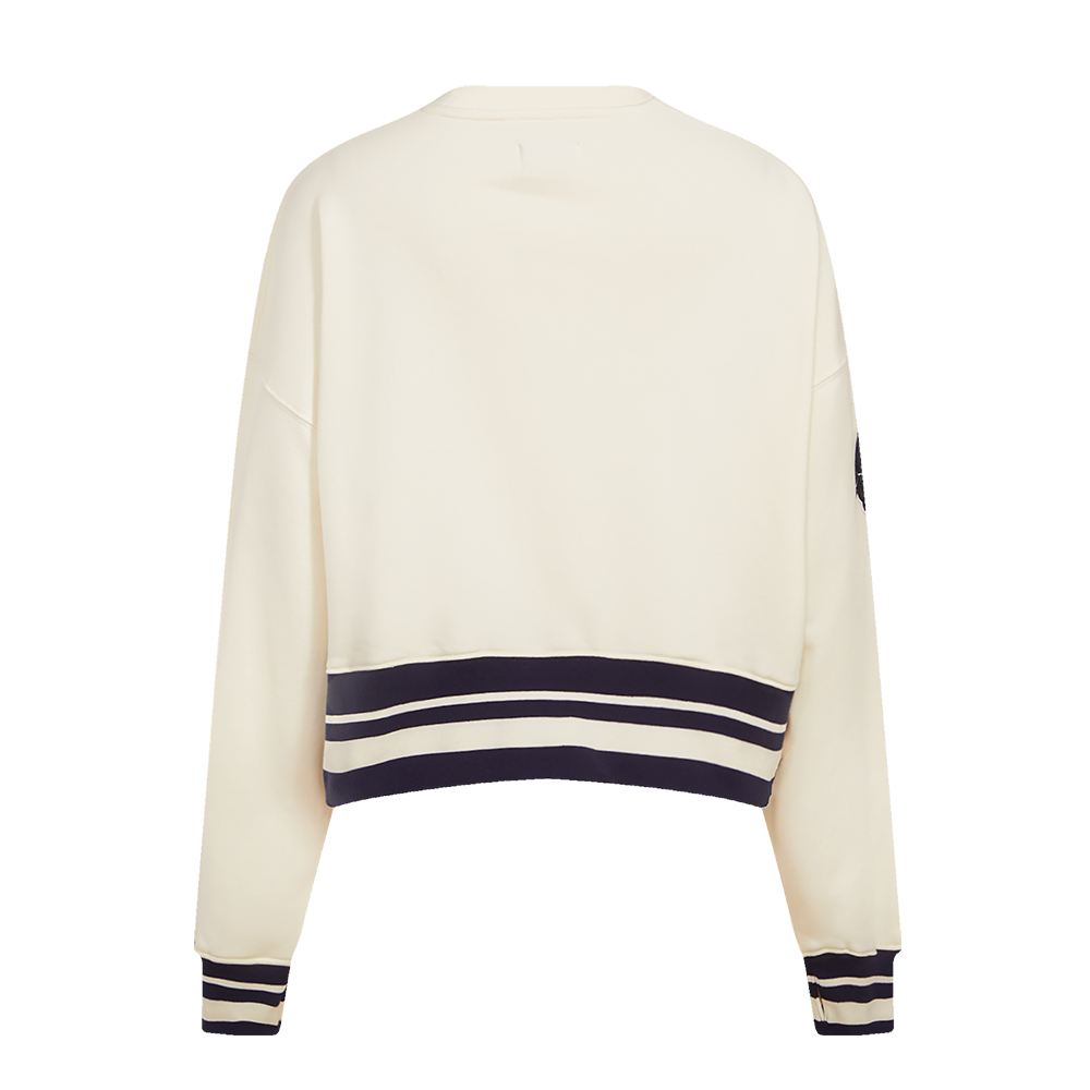 Pro Standard Women's Chicago Cubs Retro Classics Crewneck - Eggshell - EGGSHELL Thumbnail View 2