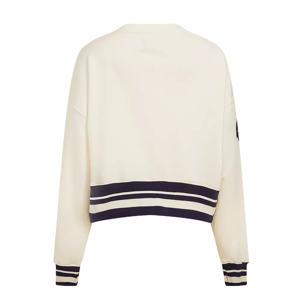 Pro Standard Women's Chicago Cubs Retro Classics Crewneck - Eggshell - EGGSHELL