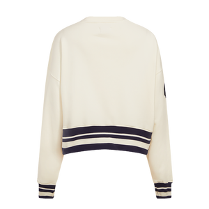 Pro Standard Women's Chicago Cubs Retro Classics Crewneck - Eggshell