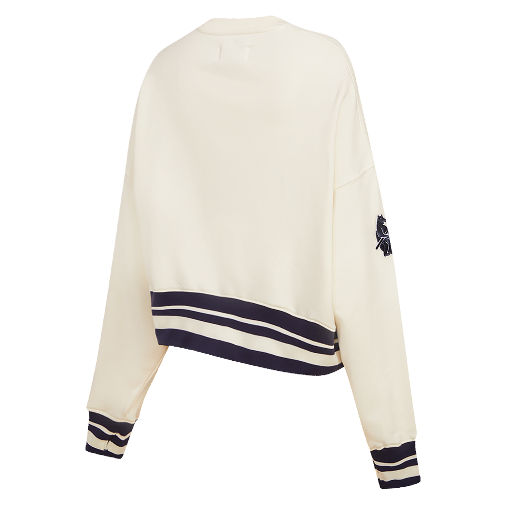 Pro Standard Women's Chicago Cubs Retro Classics Crewneck - Eggshell - EGGSHELL Thumbnail View 4