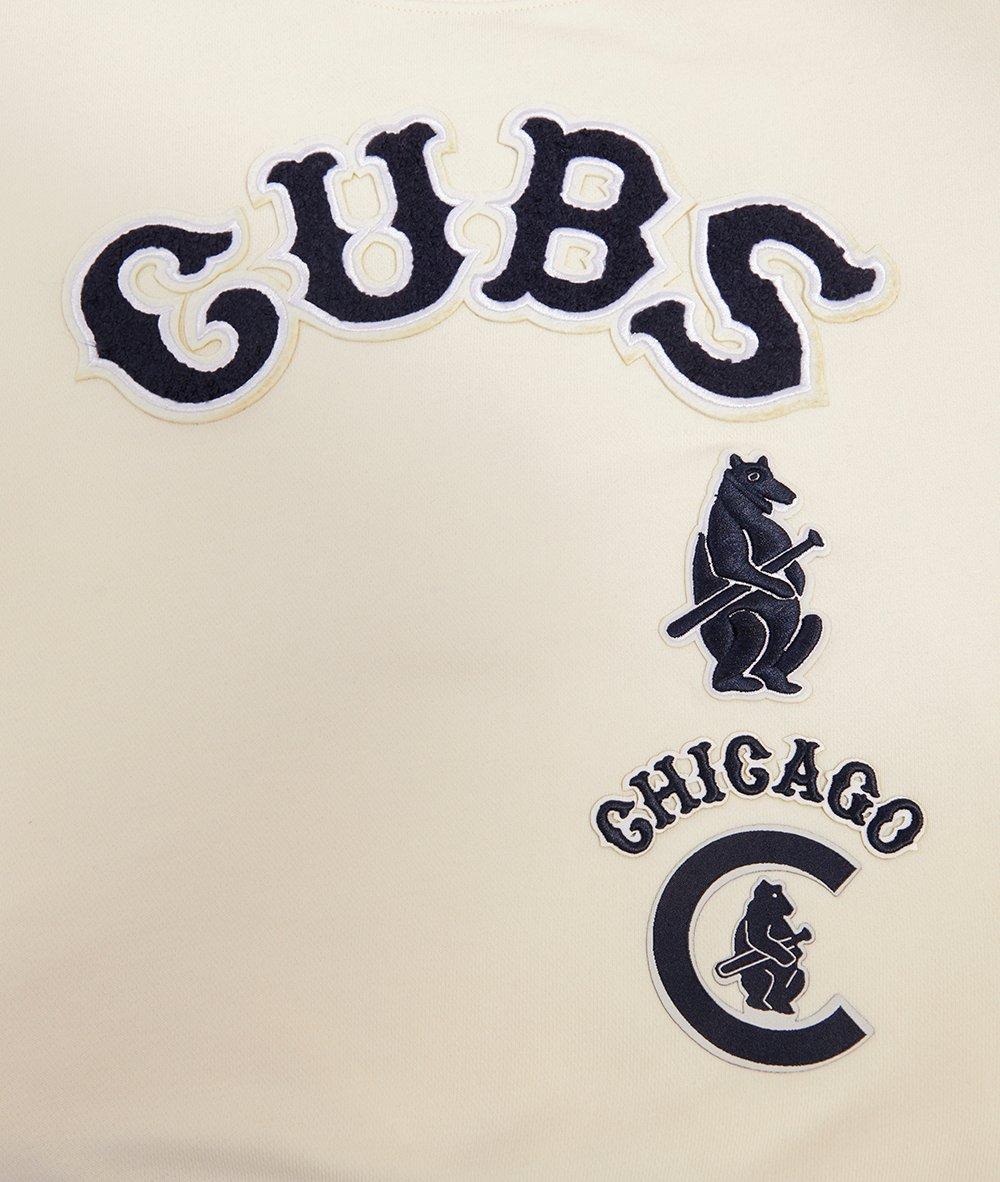 Pro Standard Women's Chicago Cubs Retro Classics Crewneck - Eggshell - EGGSHELL Thumbnail View 5