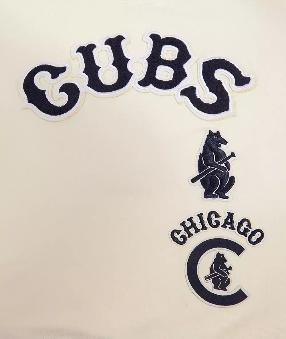 Pro Standard Women's Chicago Cubs Retro Classics Crewneck - Eggshell - EGGSHELL