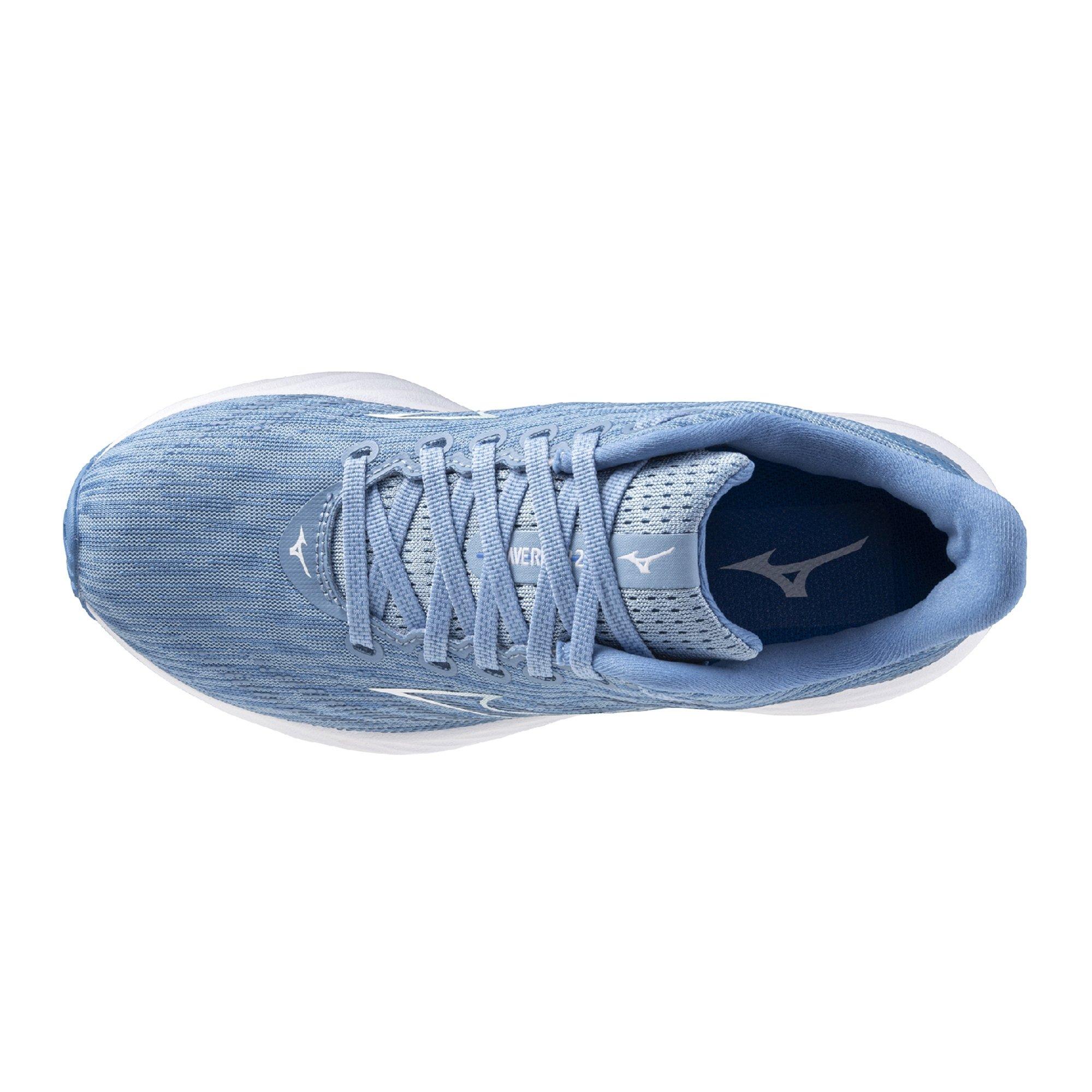 Mizuno Wave Rider 28 "Glacier Lake/White" Women's Running Shoe - GLACIER/WHITE Thumbnail View 6