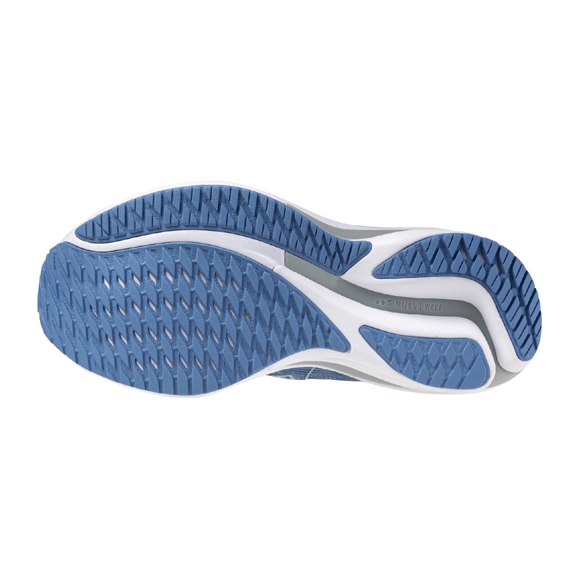 Mizuno Wave Rider 28 "Glacier Lake/White" Women's Running Shoe - GLACIER/WHITE Thumbnail View 7