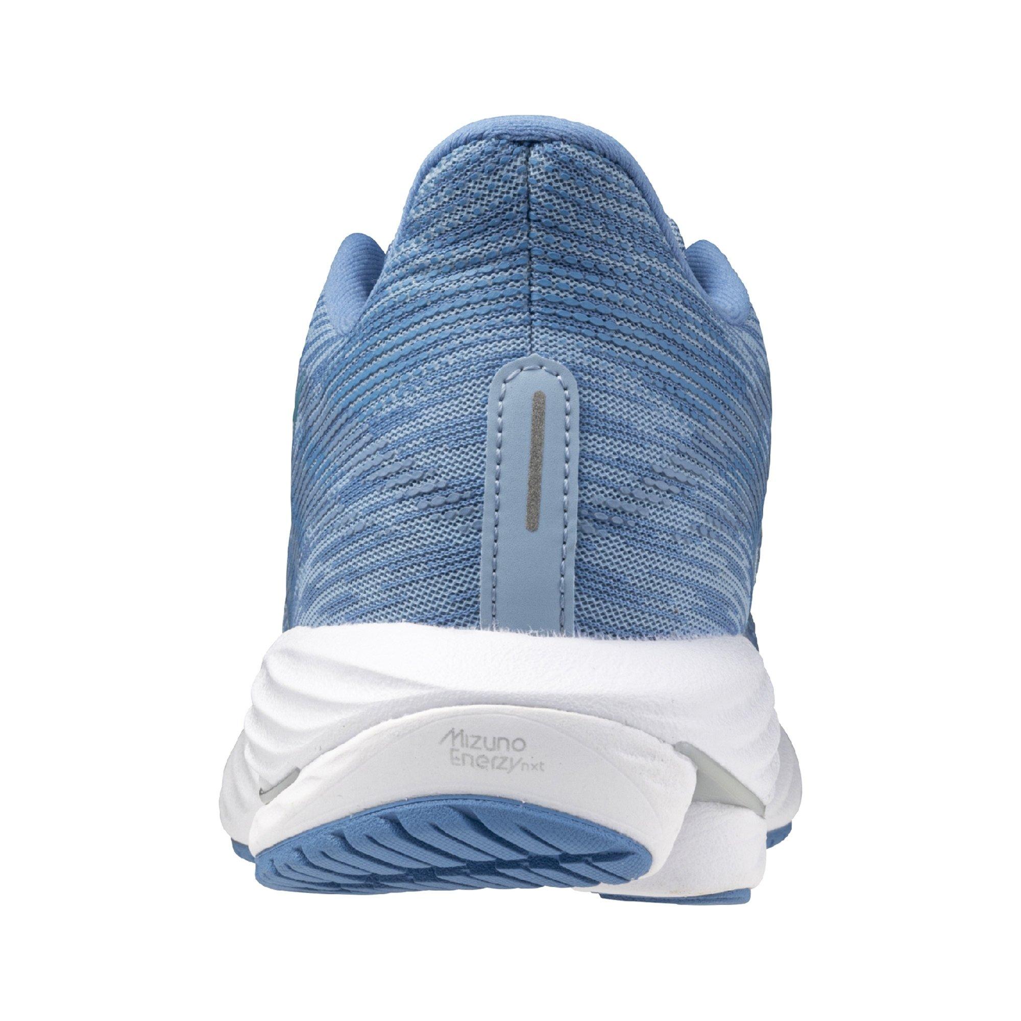 Mizuno Wave Rider 28 "Glacier Lake/White" Women's Running Shoe - GLACIER/WHITE Thumbnail View 8