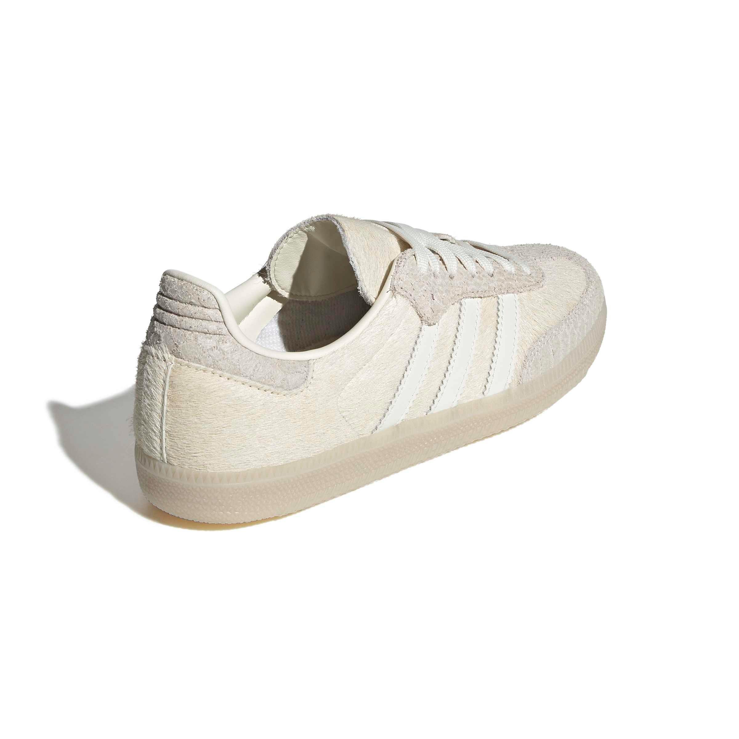 adidas Originals Samba OG "Off White/Off White/Crystal Linen" Women's Shoe - OFF WHITE/OFF WHITE/LINEN Thumbnail View 4