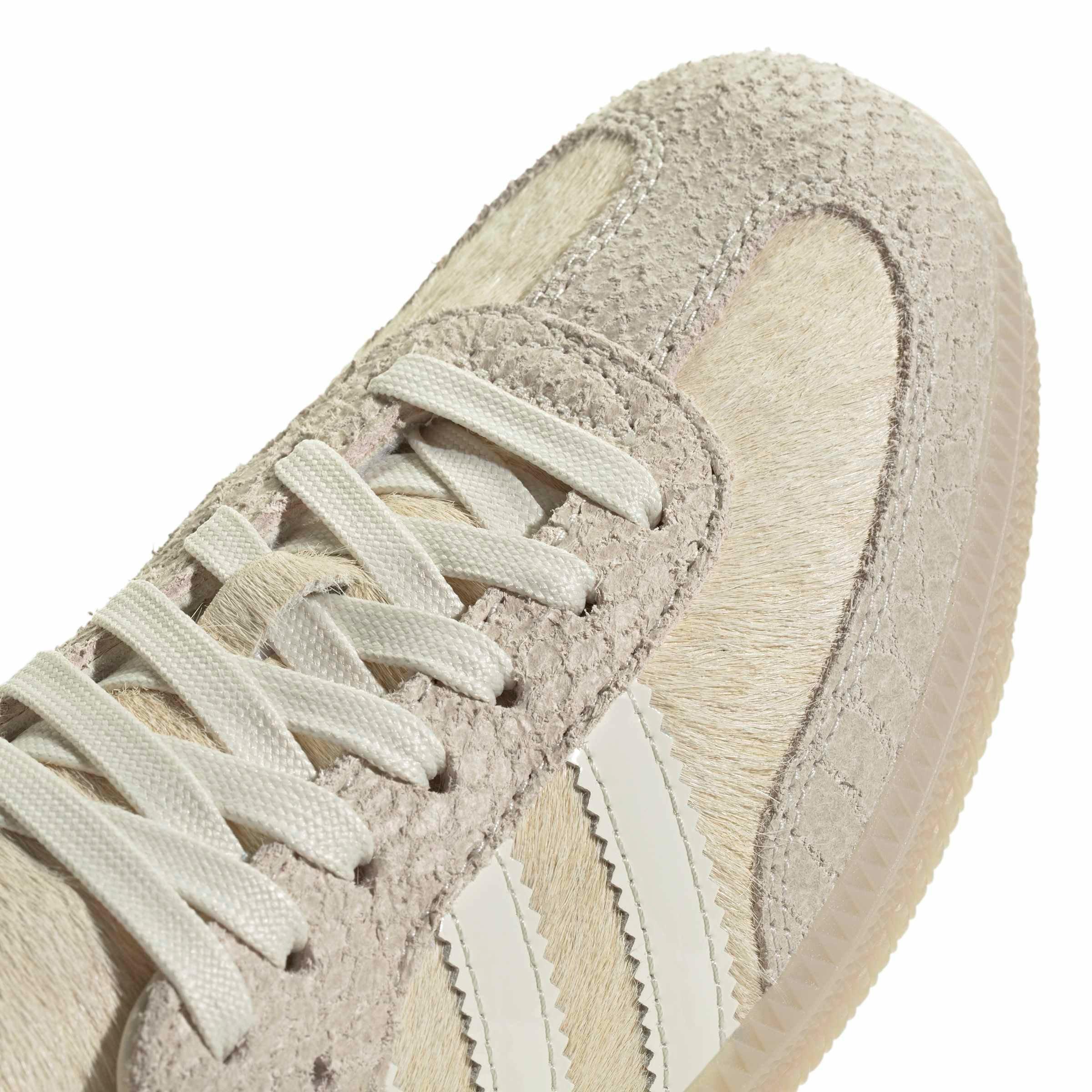 adidas Originals Samba OG "Off White/Off White/Crystal Linen" Women's Shoe - OFF WHITE/OFF WHITE/LINEN Thumbnail View 7