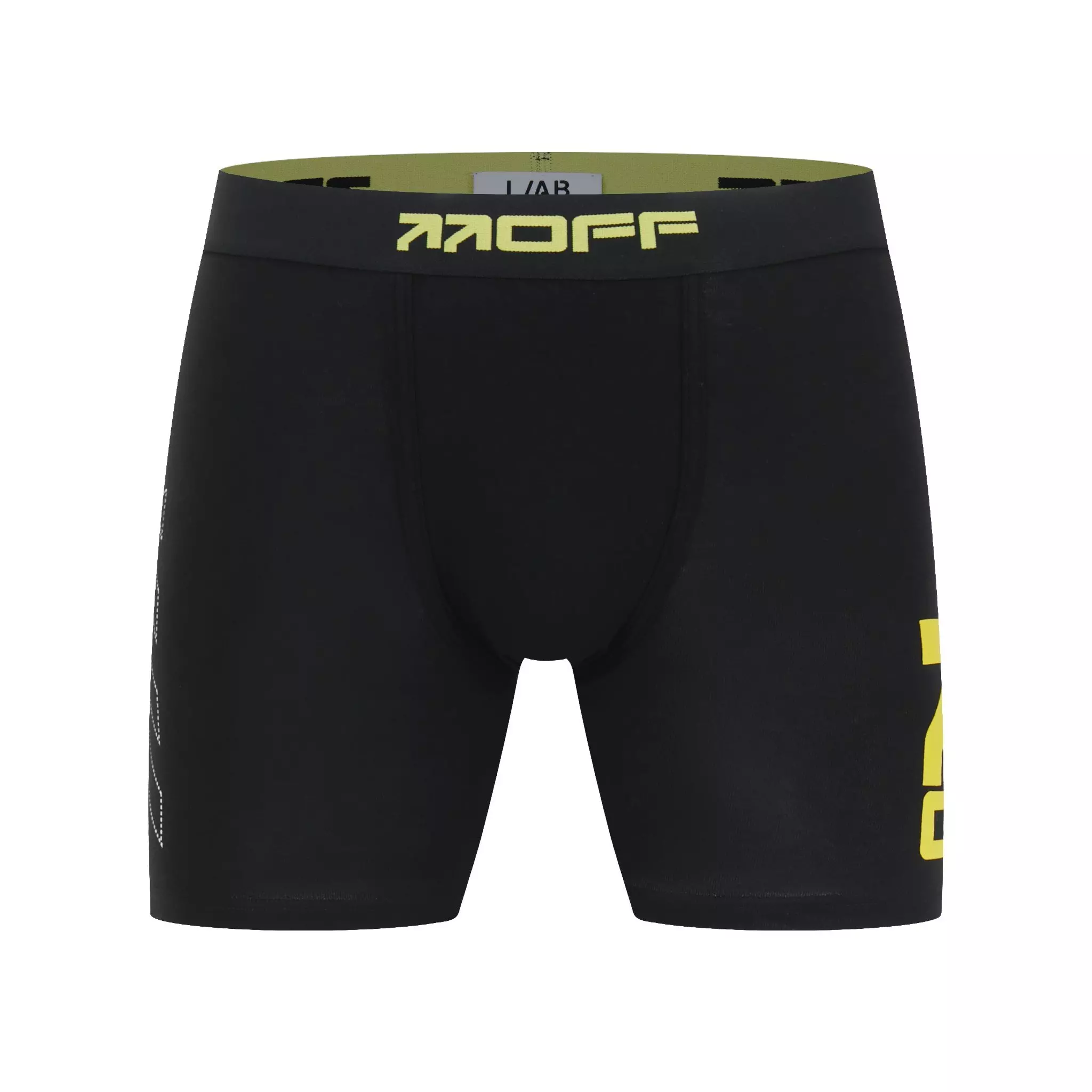 L/AB c/o Off-White Men's Stamp High Alert Printed Boxer Brief - Black - BLACK