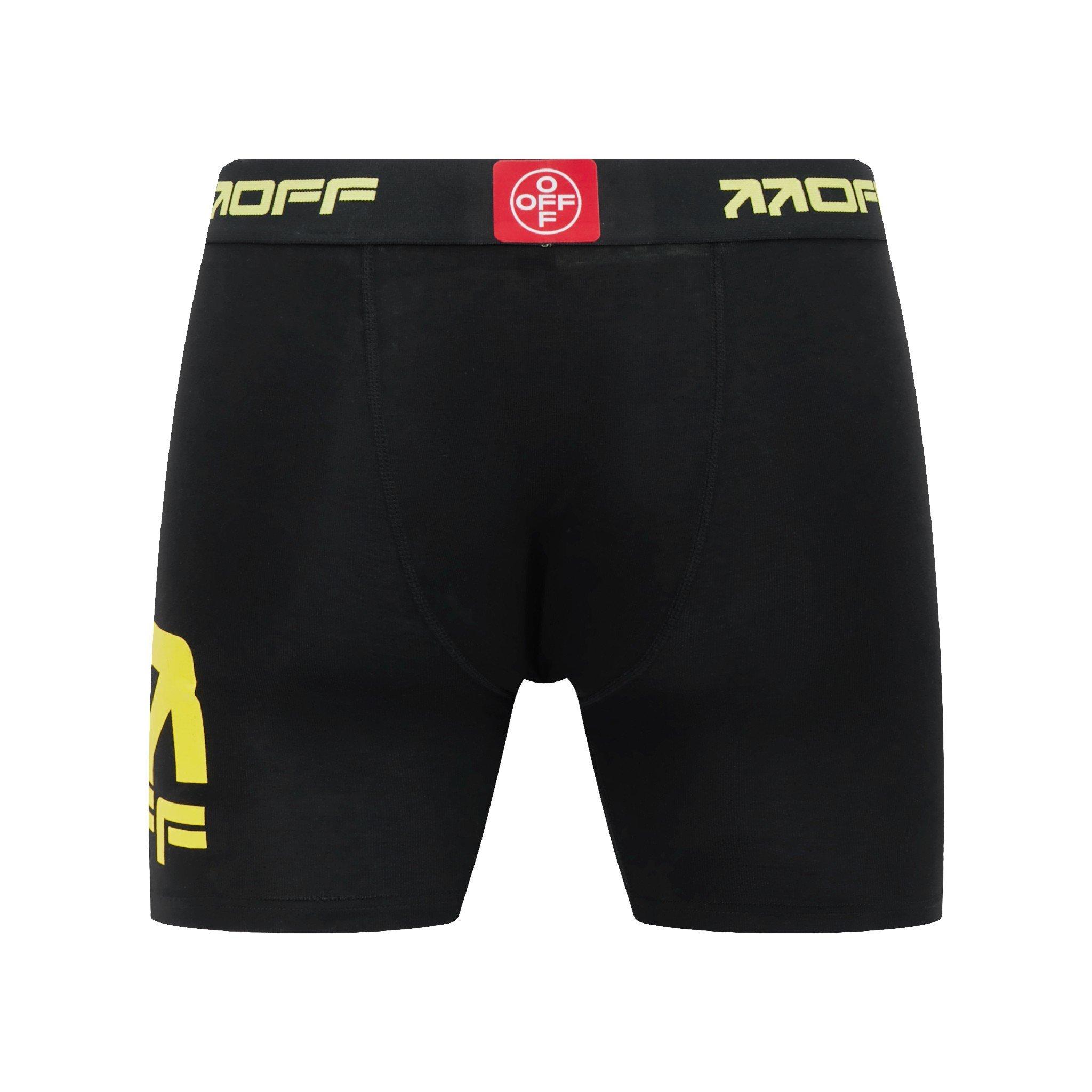 L/AB c/o Off-White Men's Stamp High Alert Printed Boxer Brief - Black - BLACK