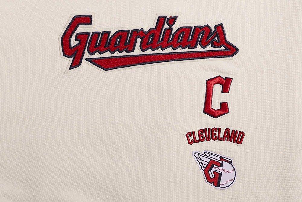 Pro Standard Women's Cleveland Guardians Retro Classics Crewneck - Eggshell - EGGSHELL Thumbnail View 5