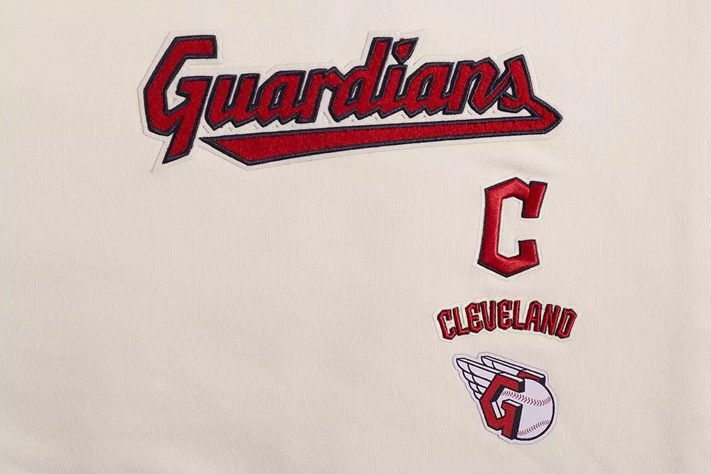 Pro Standard Women's Cleveland Guardians Retro Classics Crewneck - Eggshell - EGGSHELL