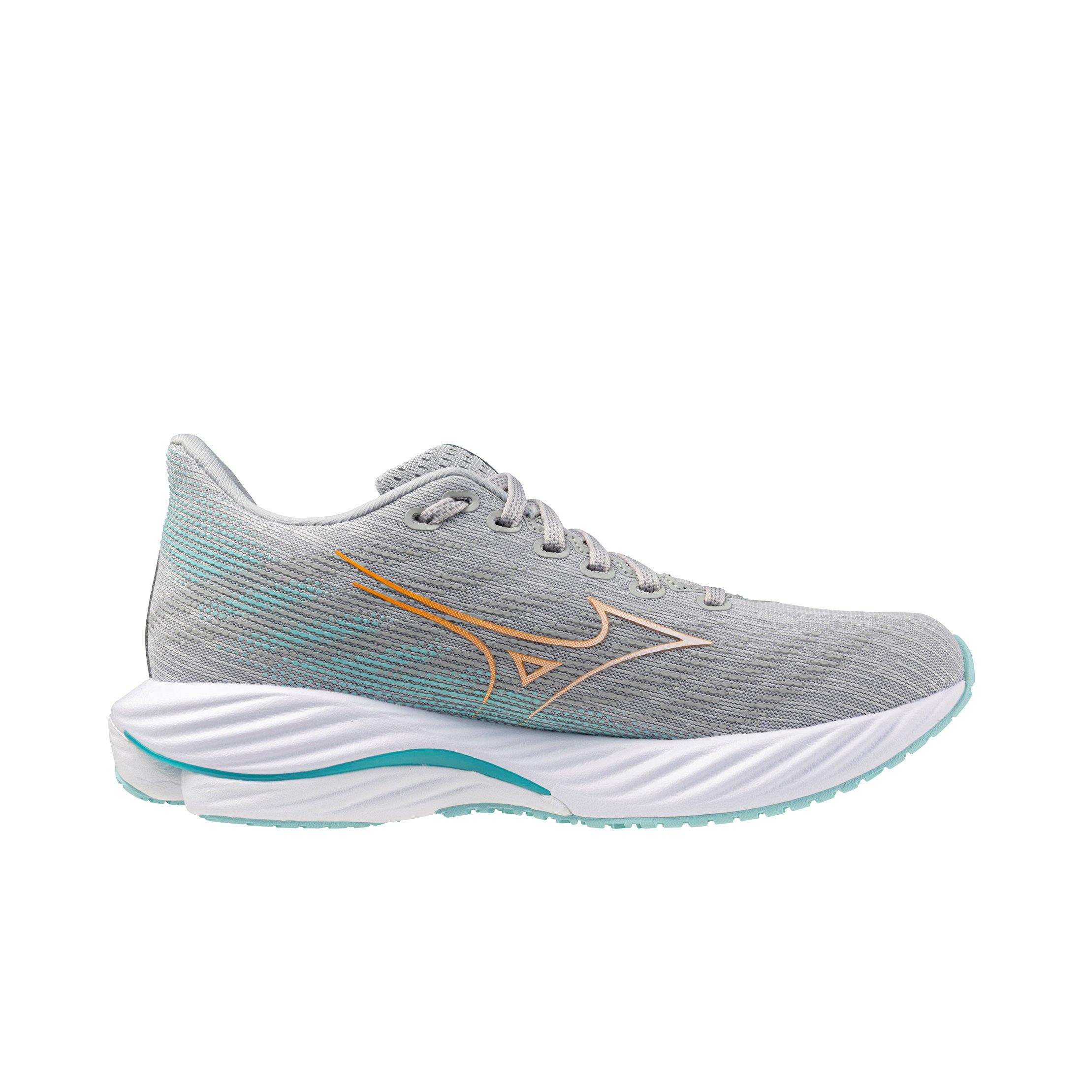 Mizuno Wave Rider 28 "Harbor Mist/White" Women's Running Shoe - MIST/WHITE Thumbnail View 1