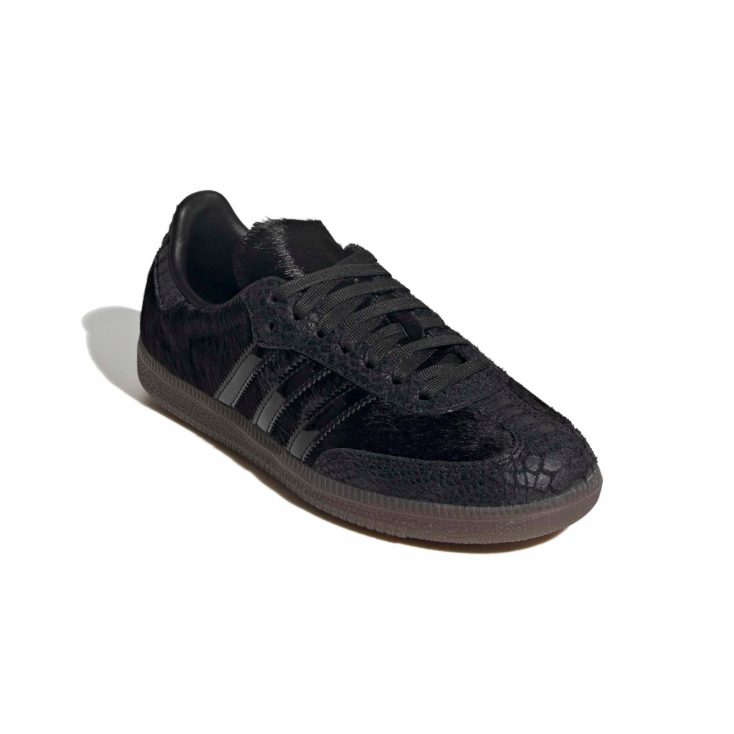adidas Originals Samba OG "Core Black/Core Black/Off White" Women's Shoe - BLACK/BLACK/OFF WHITE Thumbnail View 3