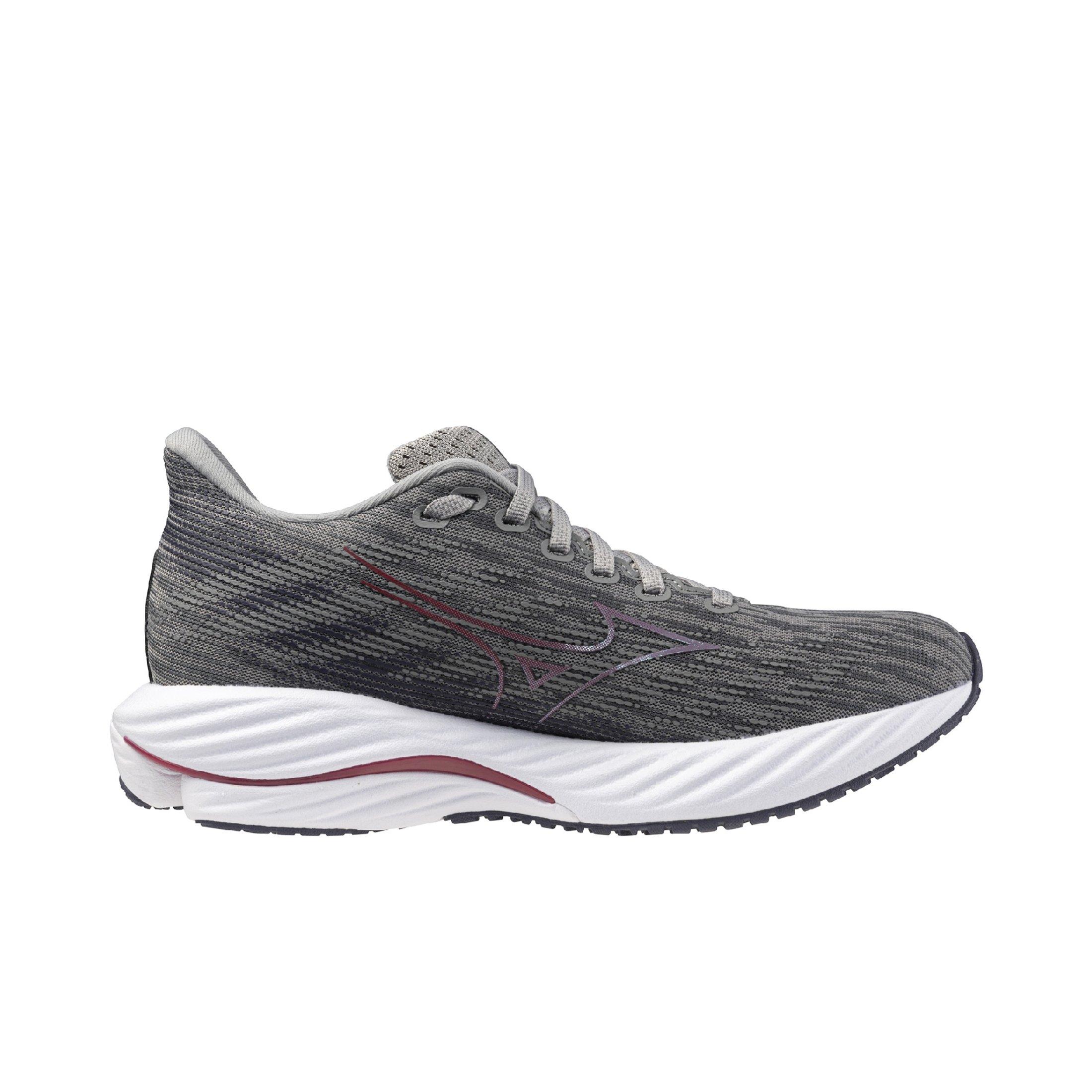 Mizuno Wave Rider 28 "Ultimate Grey/Cosmo Chrome" Women's Running Shoe - GREY/CHROME Thumbnail View 1