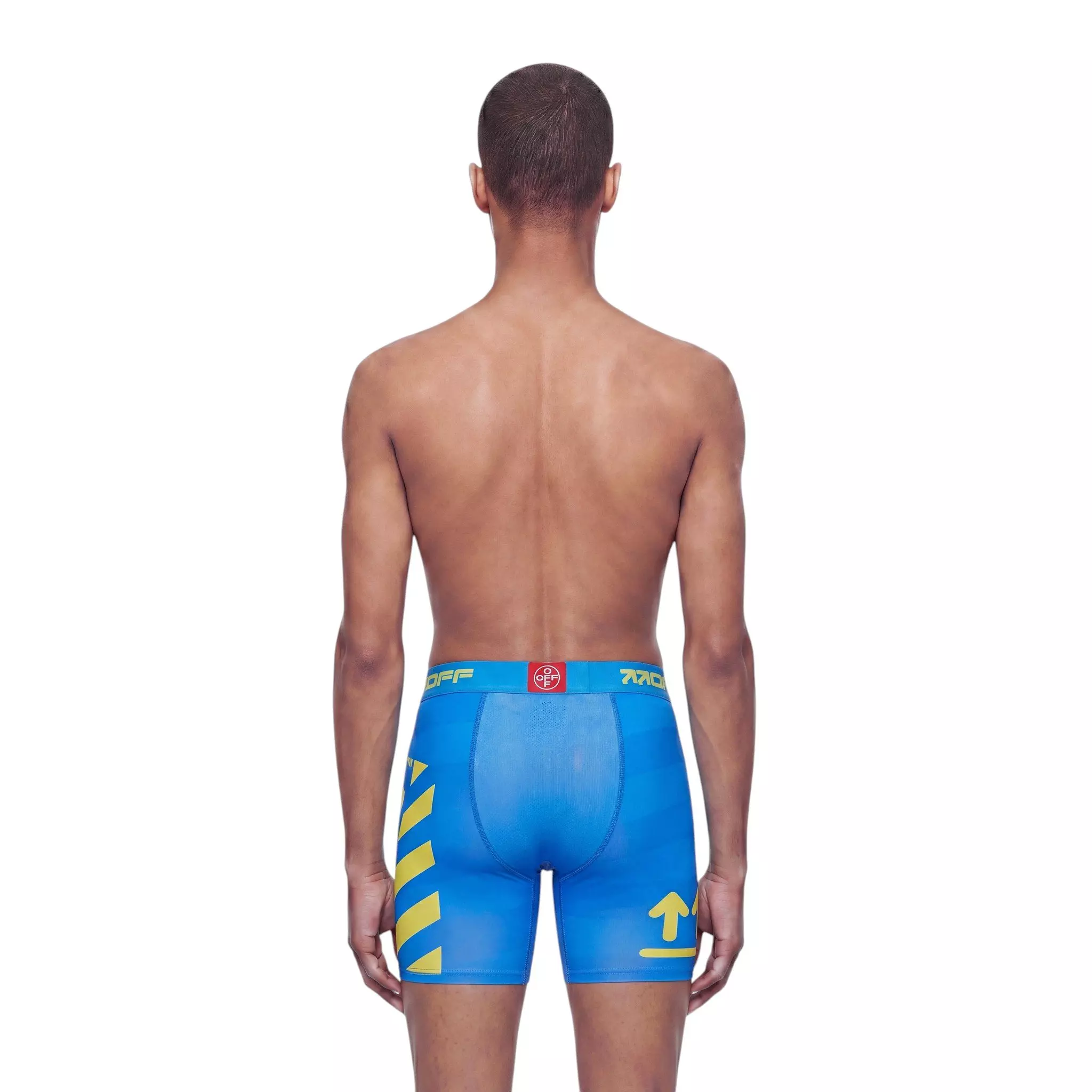 L/AB c/o Off-White Men's Big Logo Boxer Brief - Indigo - INDIGO