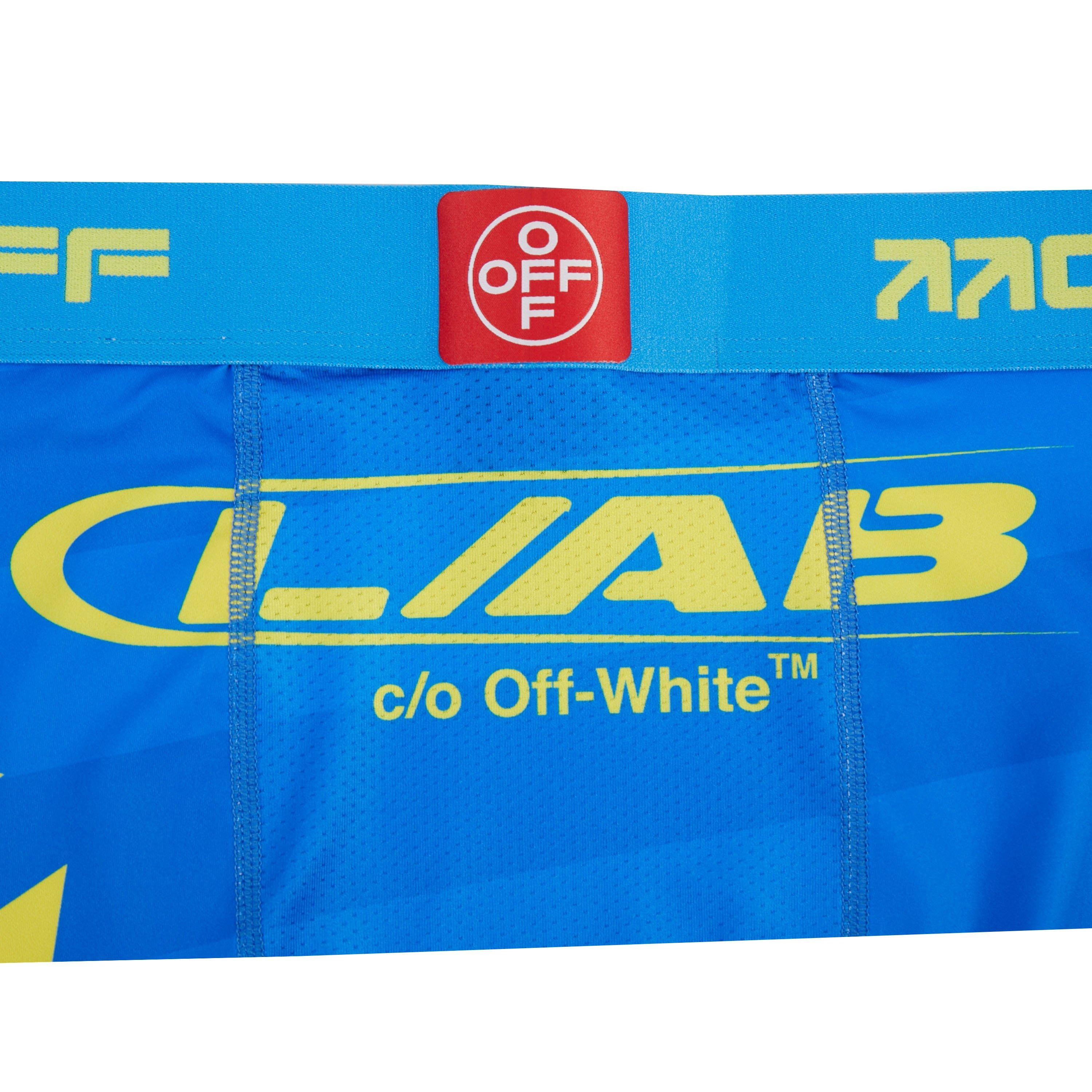 L/AB c/o Off-White Men's Big Logo Boxer Brief - Indigo - INDIGO