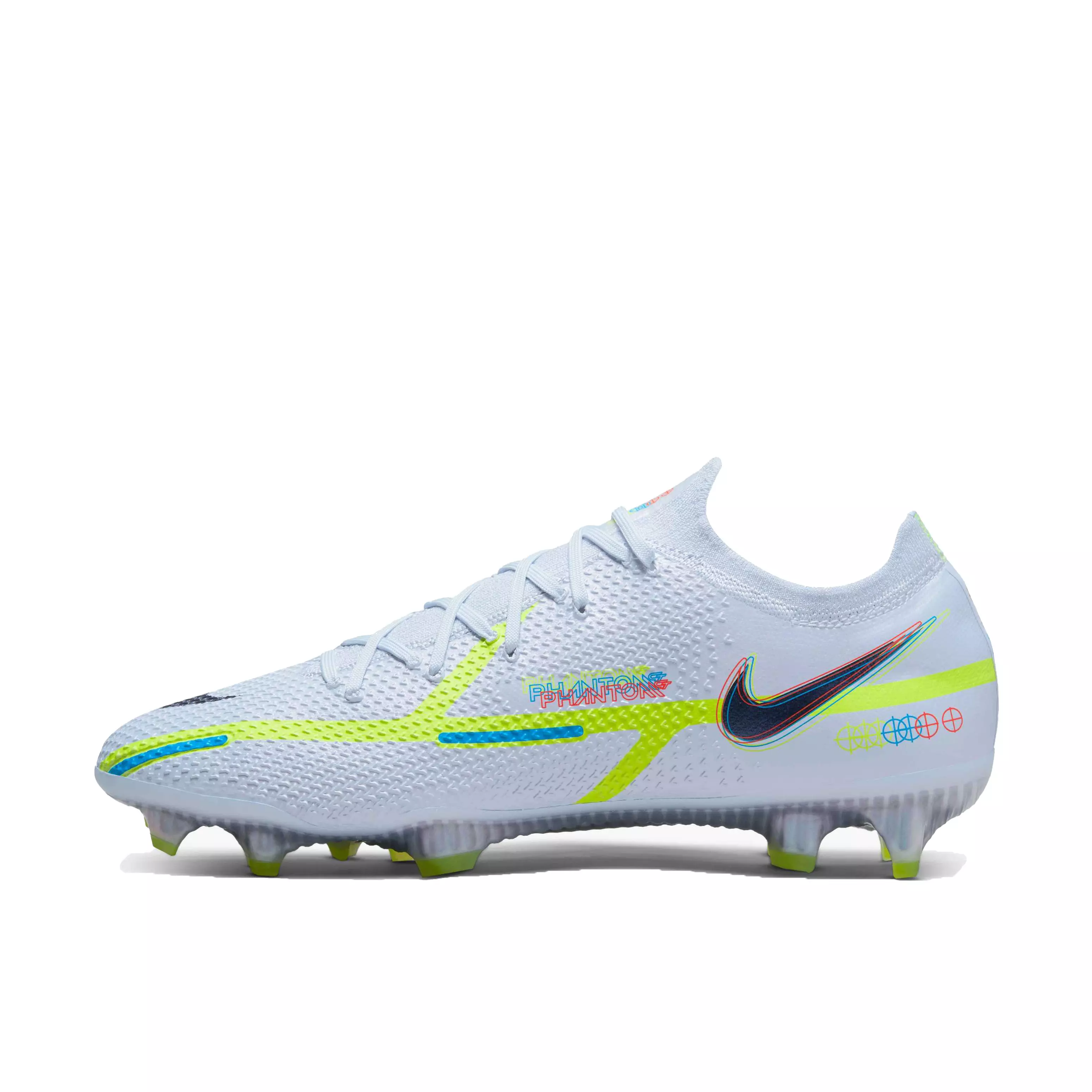Nike Phantom GT2 Elite FG "Soccer Grey/Blackened Blue" Unisex Soccer Cleat - GREY