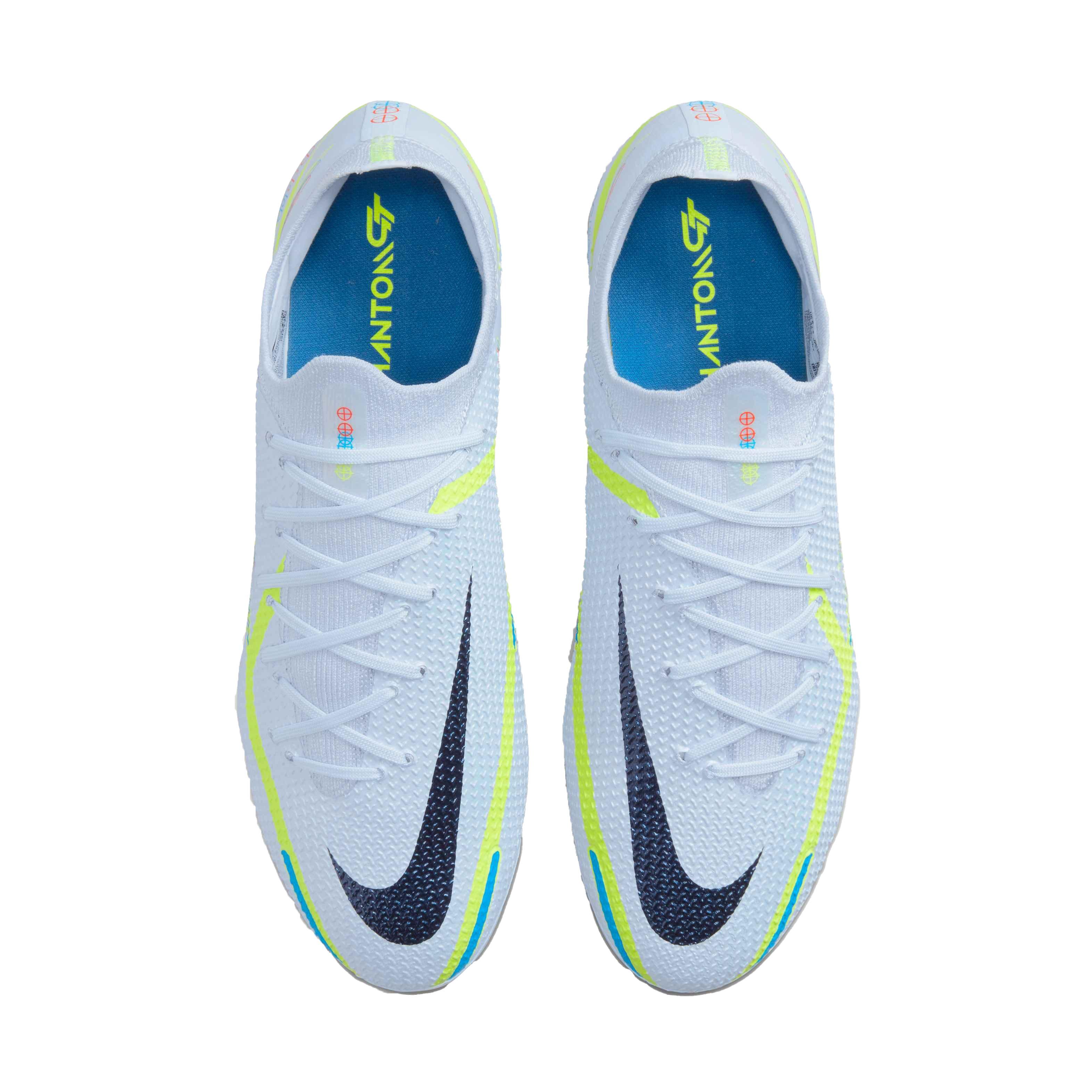 Nike Phantom GT2 Elite FG "Soccer Grey/Blackened Blue" Unisex Soccer Cleat - GREY Thumbnail View 3