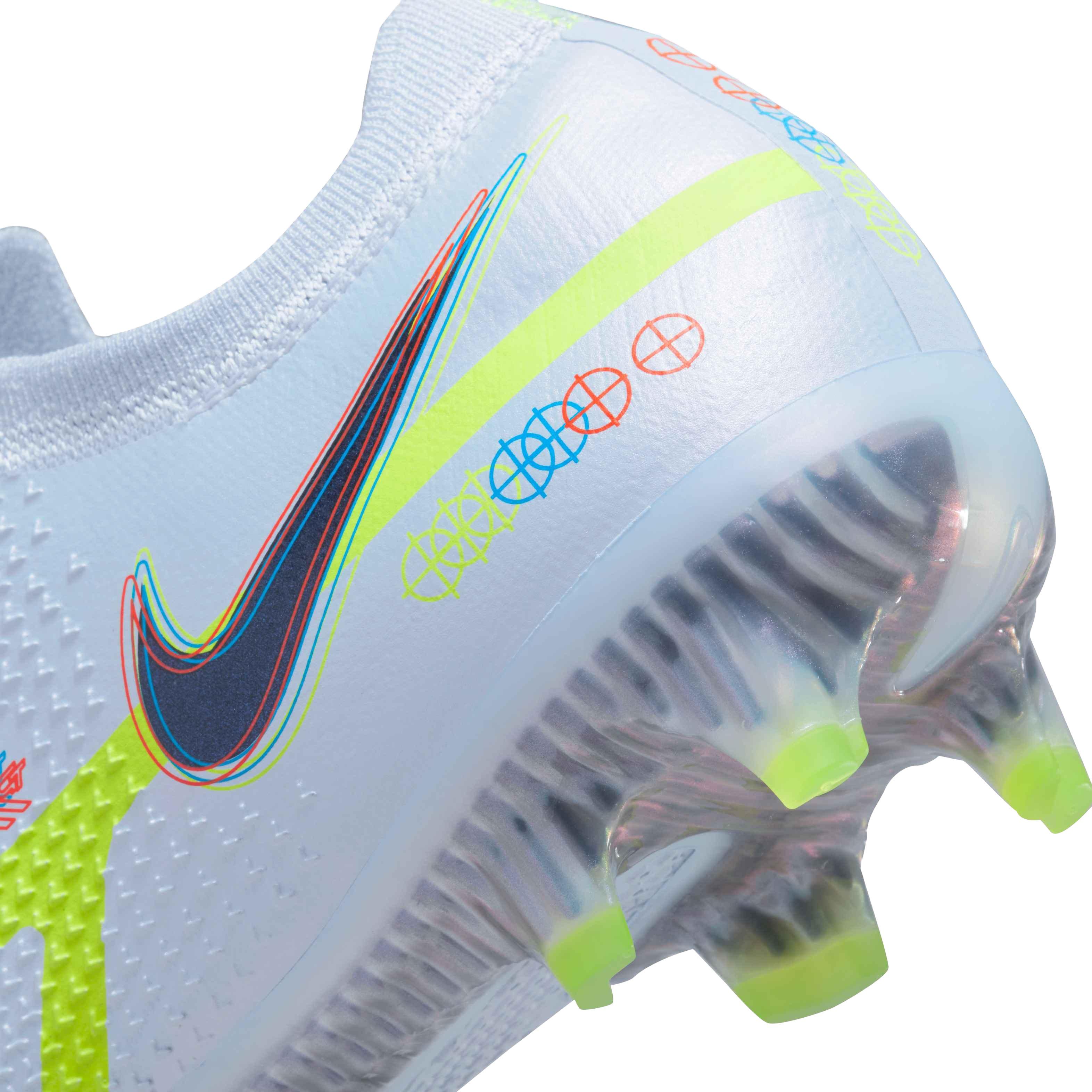 Nike Phantom GT2 Elite FG "Soccer Grey/Blackened Blue" Unisex Soccer Cleat - GREY Thumbnail View 7