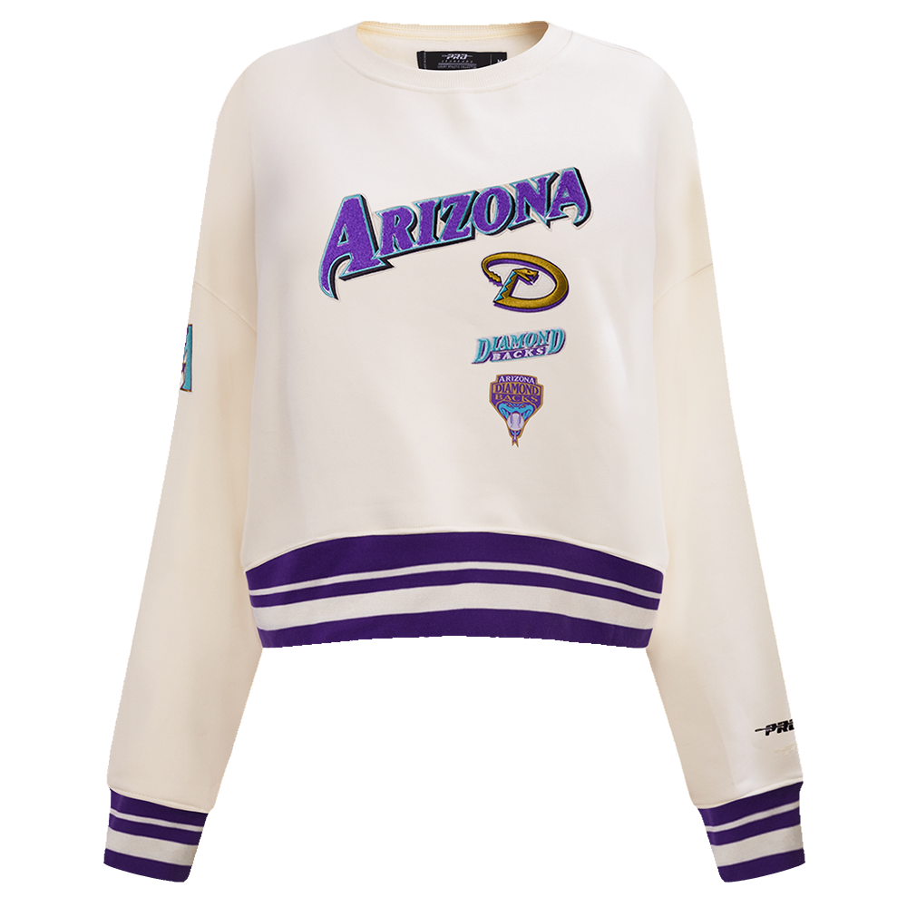 Pro Standard Women's Arizona Diamondbacks Retro Classics Crewneck - Eggshell - EGGSHELL Thumbnail View 1