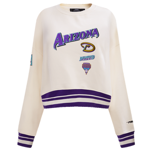 Pro Standard Women's Arizona Diamondbacks Retro Classics Crewneck - Eggshell