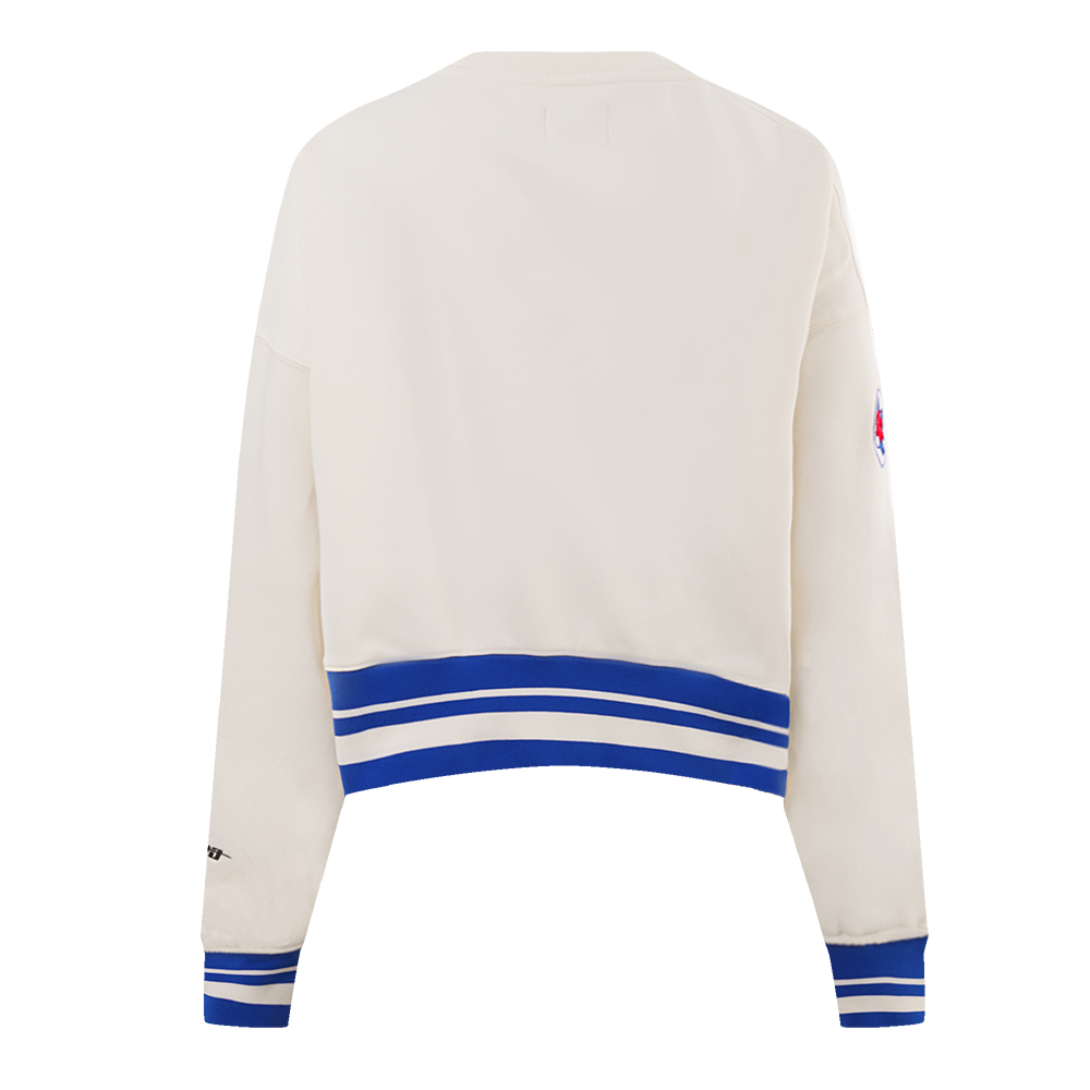 Pro Standard Women's Texas Rangers Retro Classics Crewneck - Eggshell - EGGSHELL Thumbnail View 2