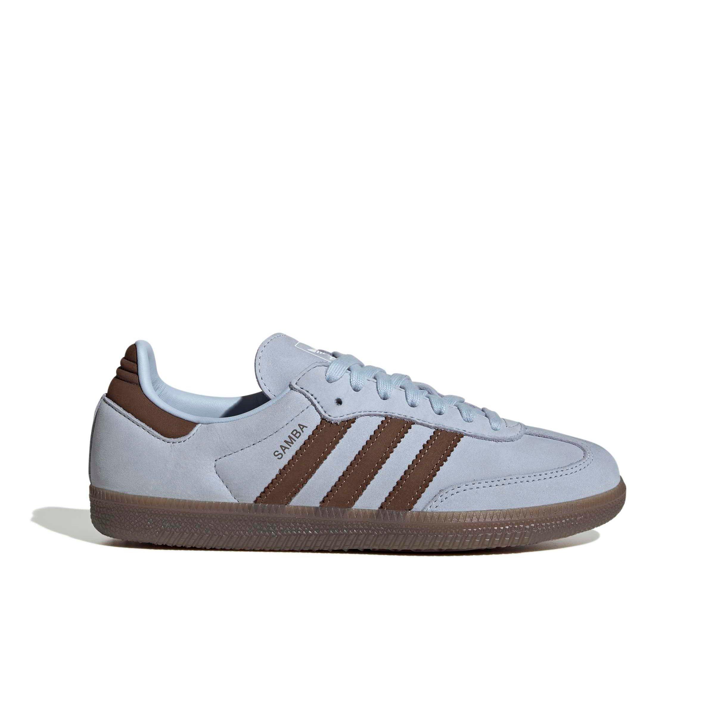 adidas Originals Samba OG "Crystal Sky/Earth Strata/Ftwr White" Women's Shoe - SKY/EARTH/WHITE Thumbnail View 1