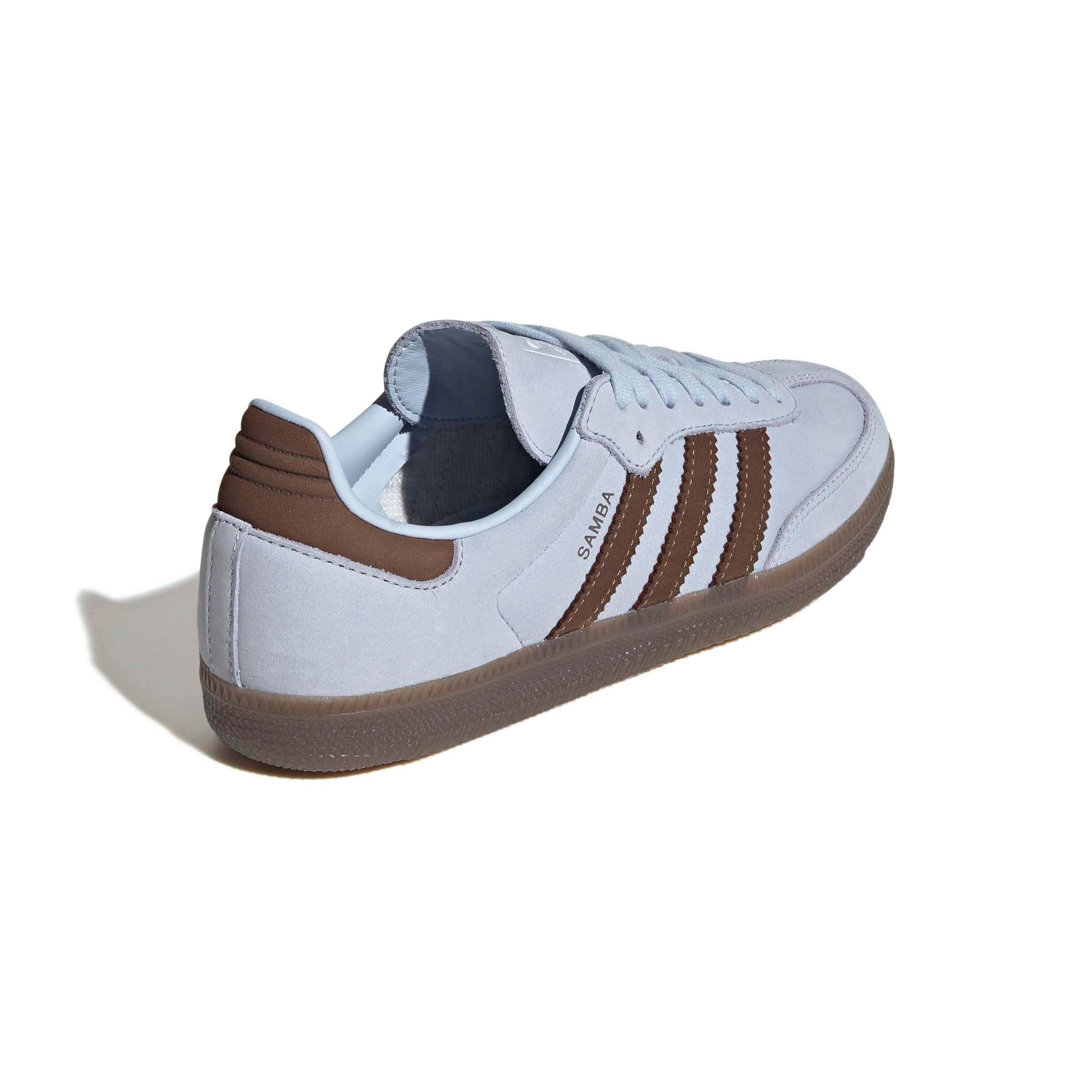 adidas Originals Samba OG "Crystal Sky/Earth Strata/Ftwr White" Women's Shoe - SKY/EARTH/WHITE Thumbnail View 4