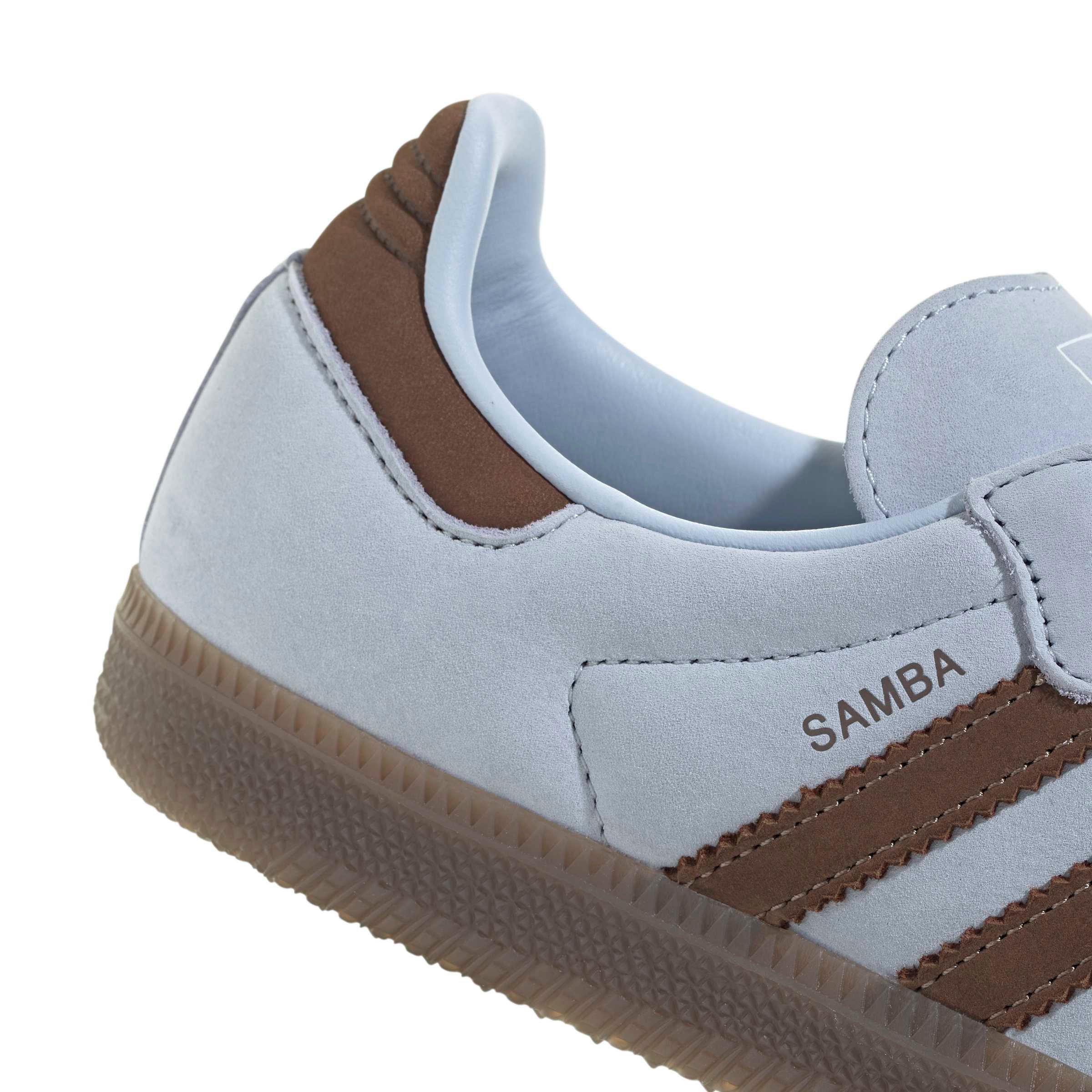 adidas Originals Samba OG "Crystal Sky/Earth Strata/Ftwr White" Women's Shoe - SKY/EARTH/WHITE Thumbnail View 7