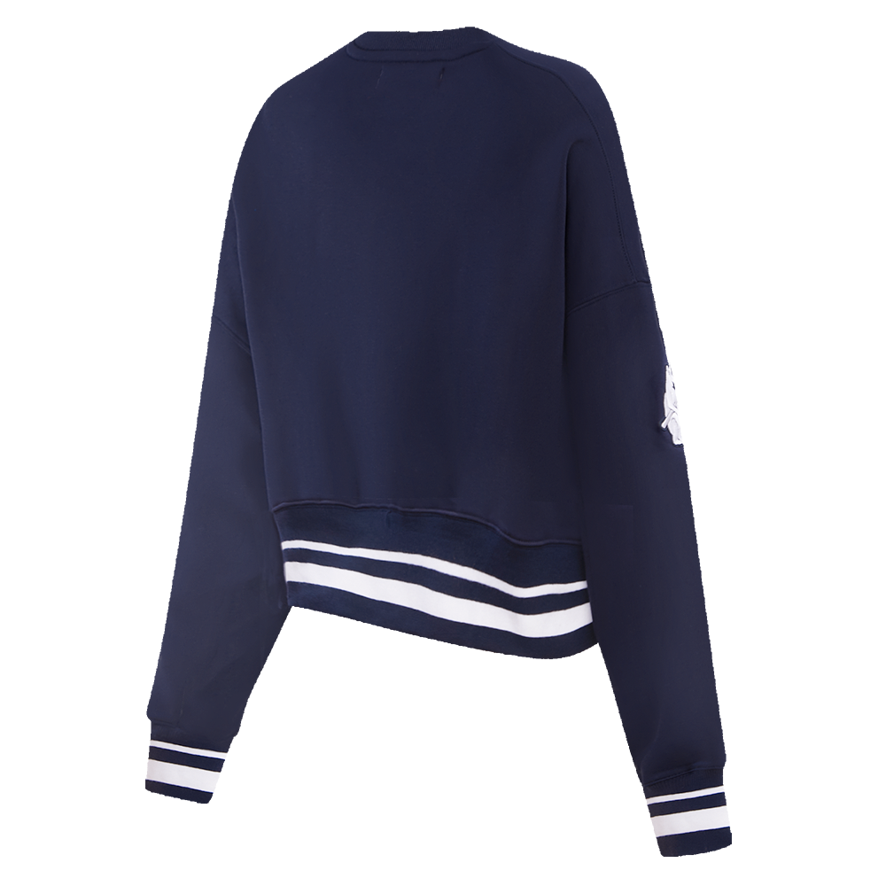 Pro Standard Women's Chicago Cubs Retro Classics Crewneck - Navy - NAVY Thumbnail View 4