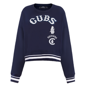 Pro Standard Women's Chicago Cubs Retro Classics Crewneck - Navy