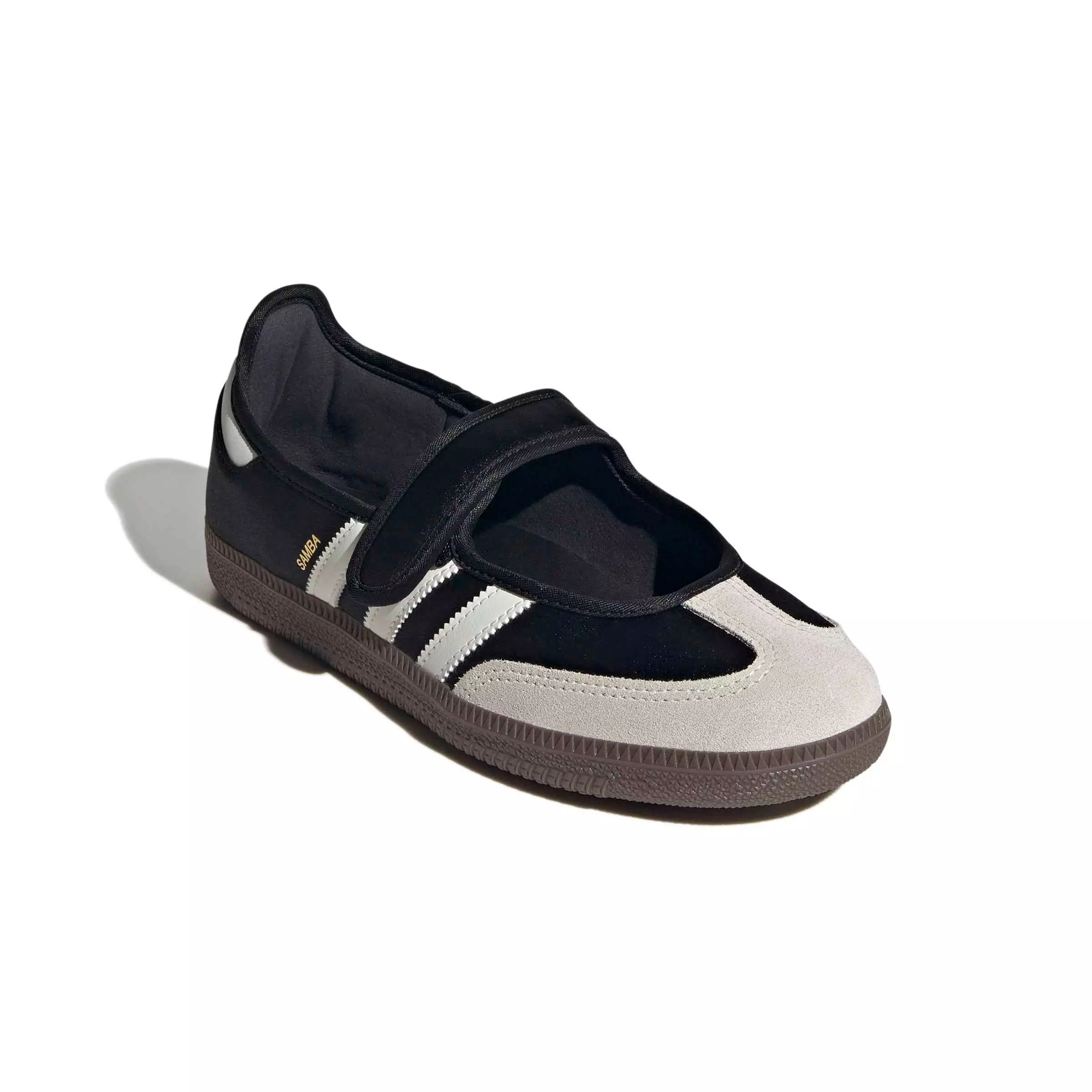 adidas Originals Samba Jane OG "Core Black/Off White/Gold Metallic" Women's Shoe - BLACK/OFF WHITE/GOLD