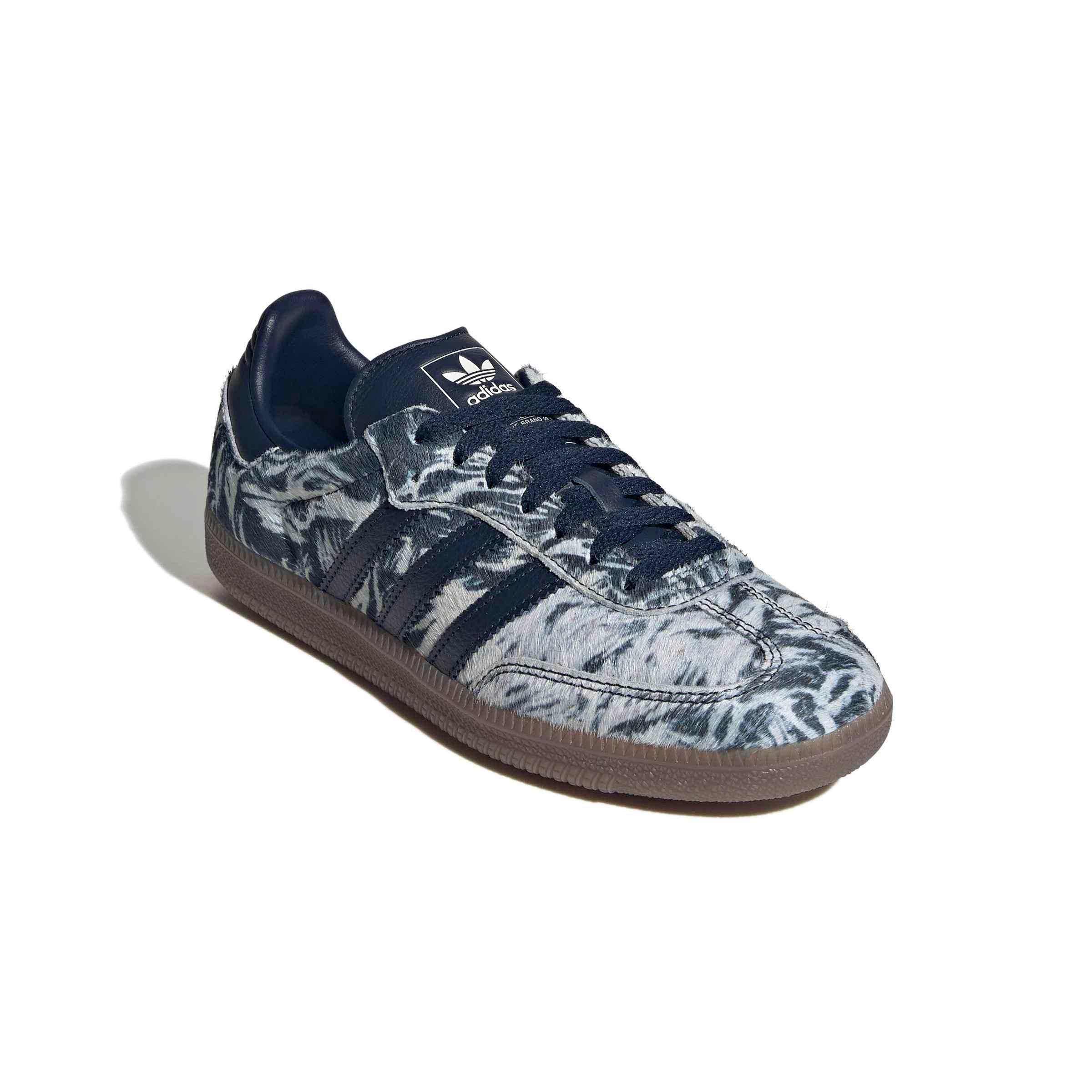 adidas Originals Samba OG "Night Indigo/Off White" Women's Shoe - INDIGO/INDIGO/OFF WHITE Thumbnail View 3