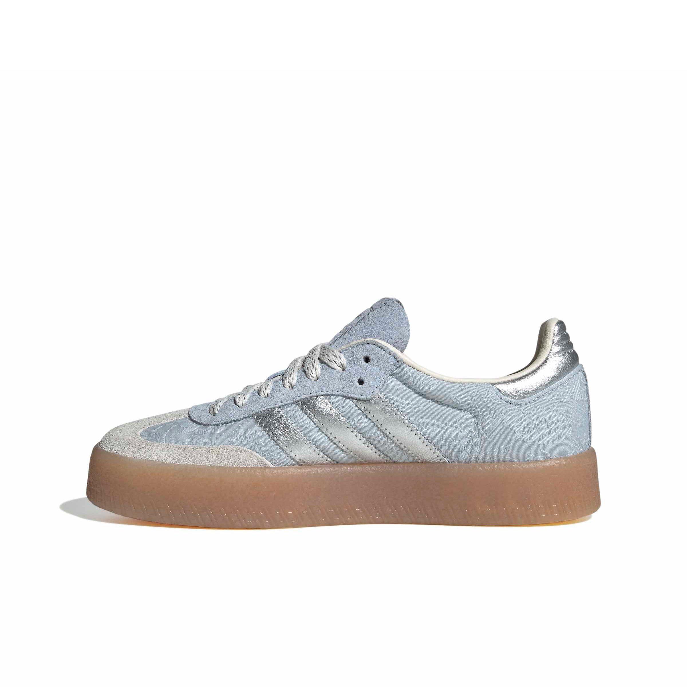 adidas Originals Sambae "Crystal Sky/Silver Metallic/Chalk Pearl" Women's Shoe - SKY/SILVER/CHALK Thumbnail View 2