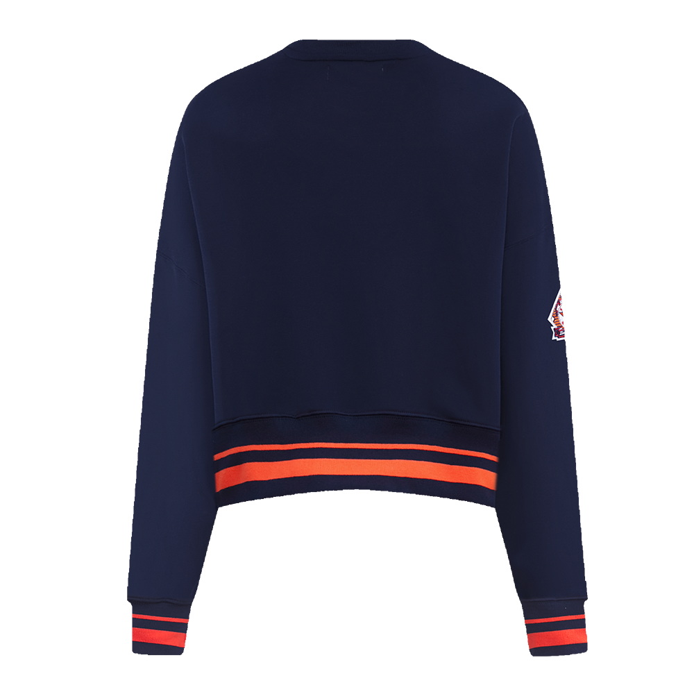 Pro Standard Women's Houston Astros Retro Classics Crewneck - Navy/Orange - NAVY/ORANGE Thumbnail View 2